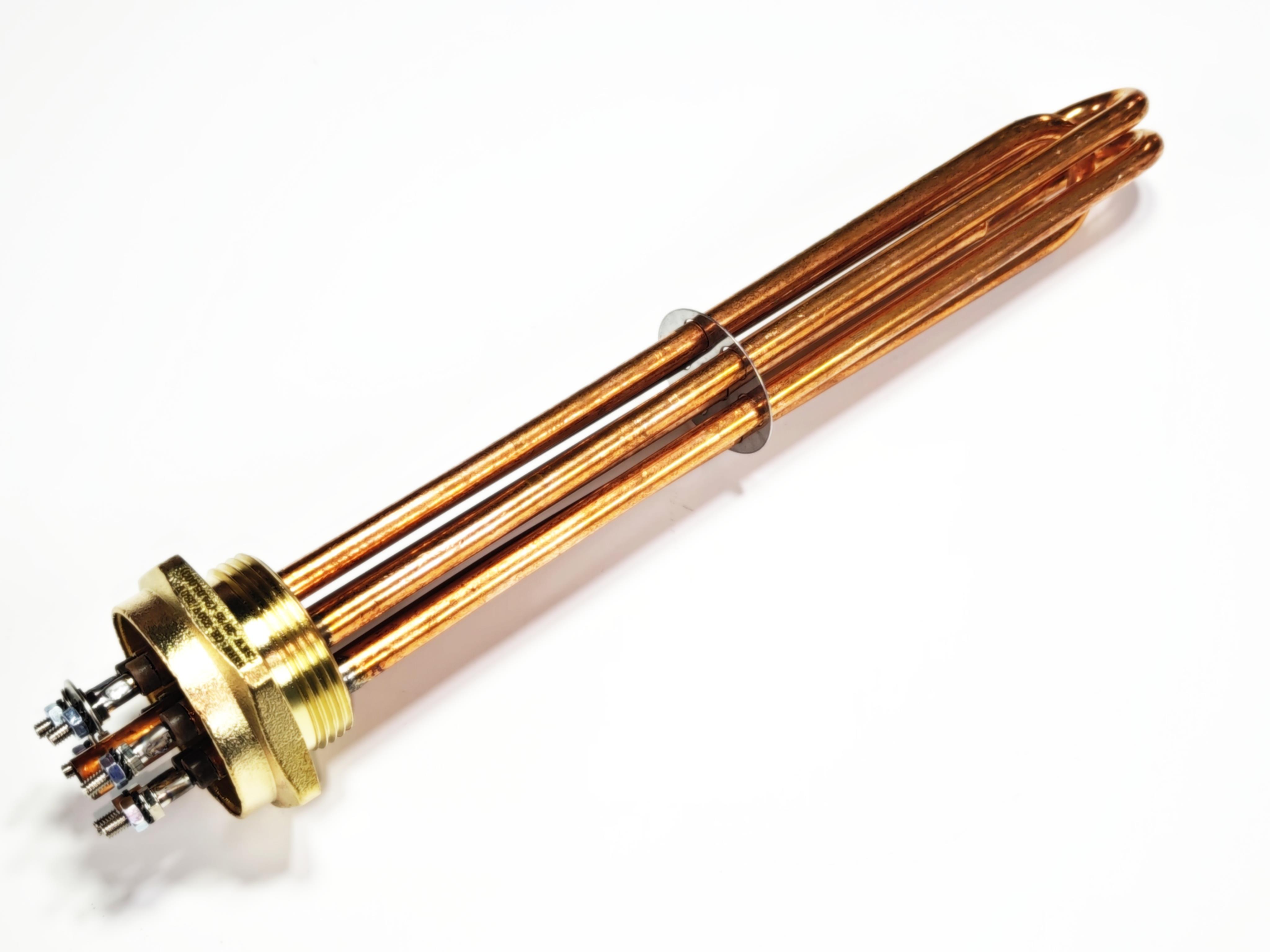 05.Copper Trifaze Head Heaters1.5 Inch Copper 380V 7500W 30cm Three-Phase Industrial Head Heating Element1.5 Inch Copper 380V 7500W 30cm Three-Phase Industrial Head Heating Element