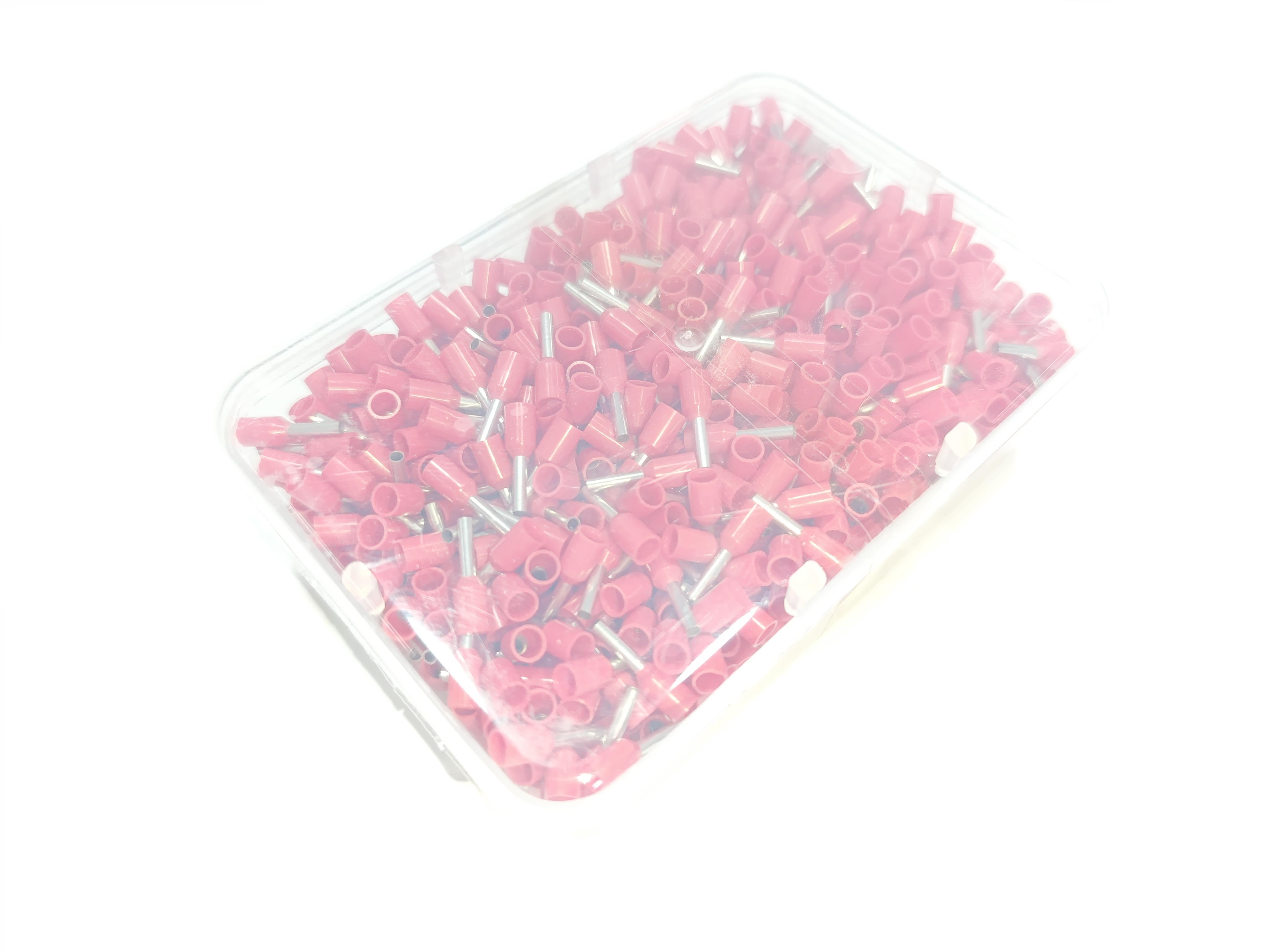 07.Cable Ferrules1.5mm Insulated Single Wire Ferrules – German Standard – Red – Pack of 10001.5mm Insulated Single Wire Ferrules – German Standard – Red – Pack of 1000