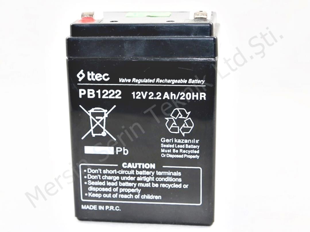 12 Volt DC 2,2 Amper Kuru Akü