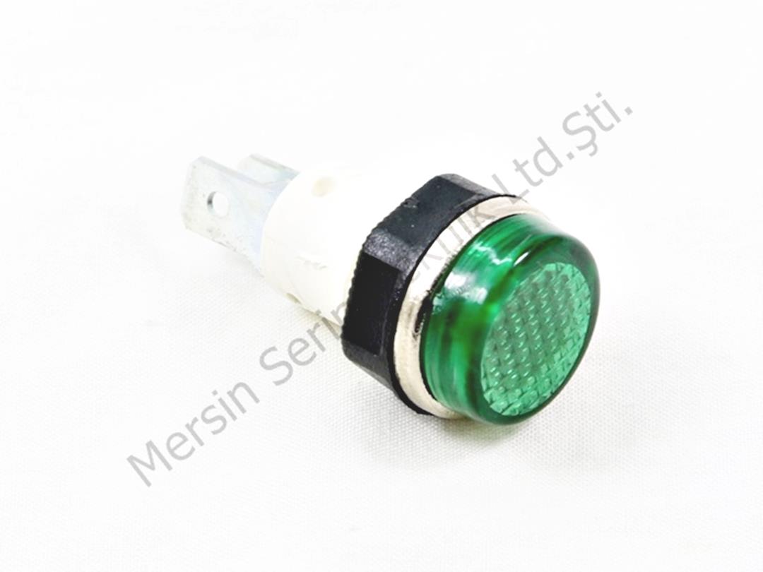 14mm Yeşil Soketli Somunlu Sinyal Lambası 