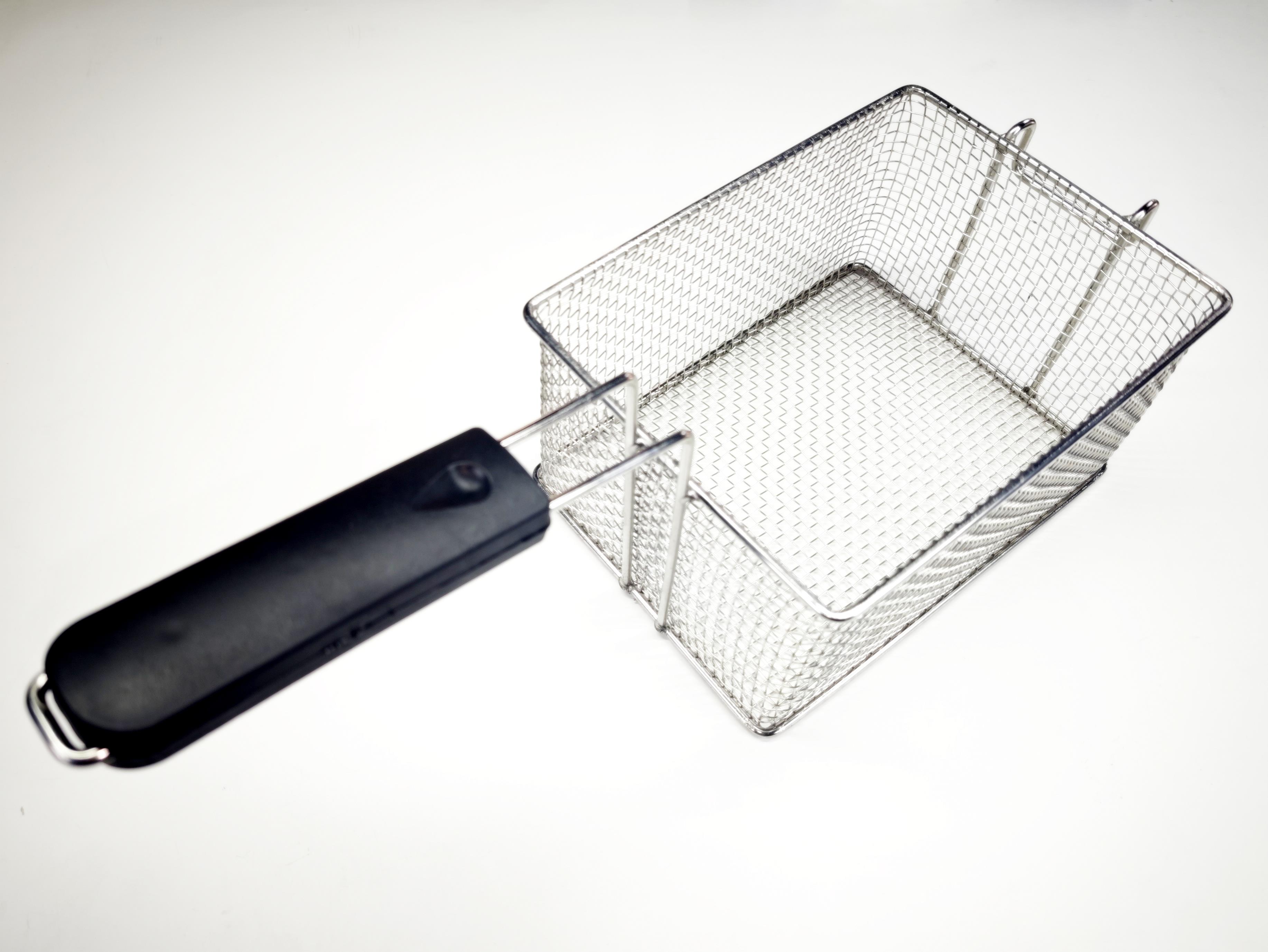 02.Equipment26x20x12cm SERN Stainless Steel Fryer Basket Front Hook Industrial Deep Fry Basket26x20x12cm SERN Stainless Steel Fryer Basket Front Hook Industrial Deep Fry Basket