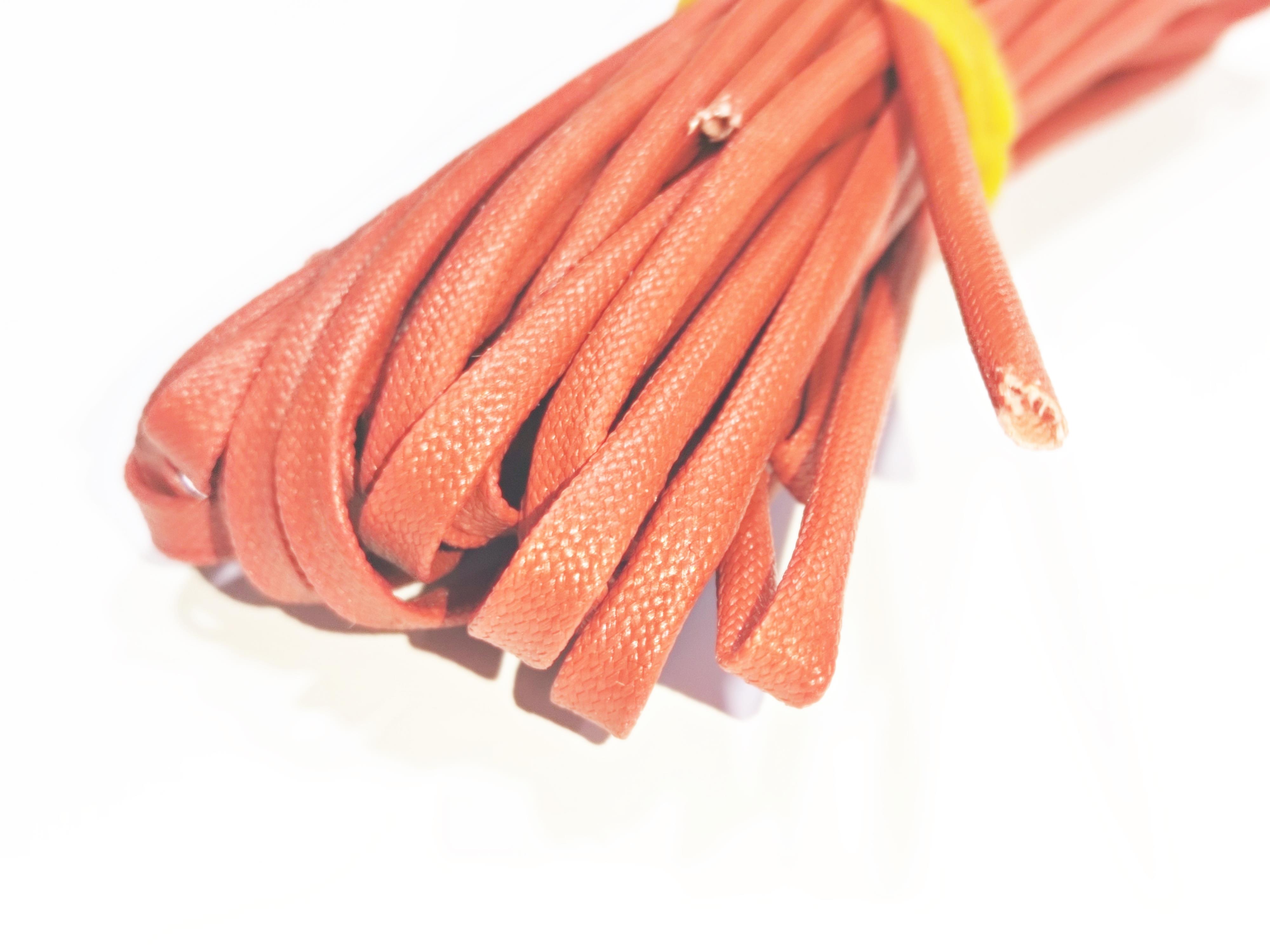 2mm H-Class Cam Elyaf Silikon İzoleli  Makaron - 2mm H-Class Silicone Coated Fiberglass Sleeve 