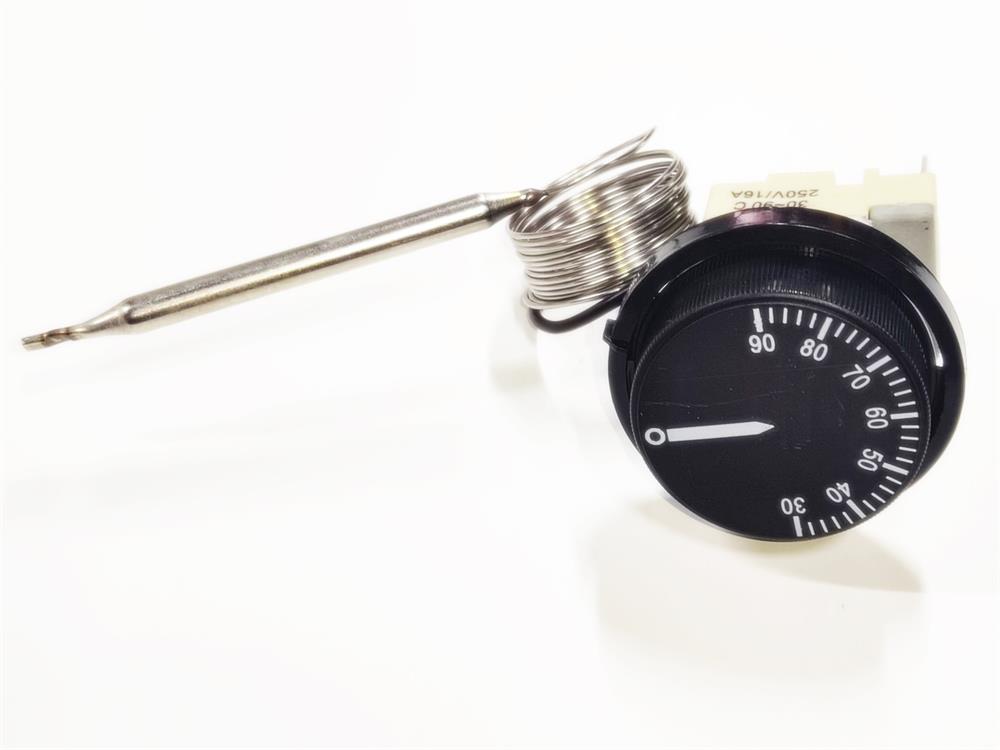 SERN 30–90°C Adjustable Thermostat 230V | Gas-filled Sensor | Double Pole | Porcelain Tail