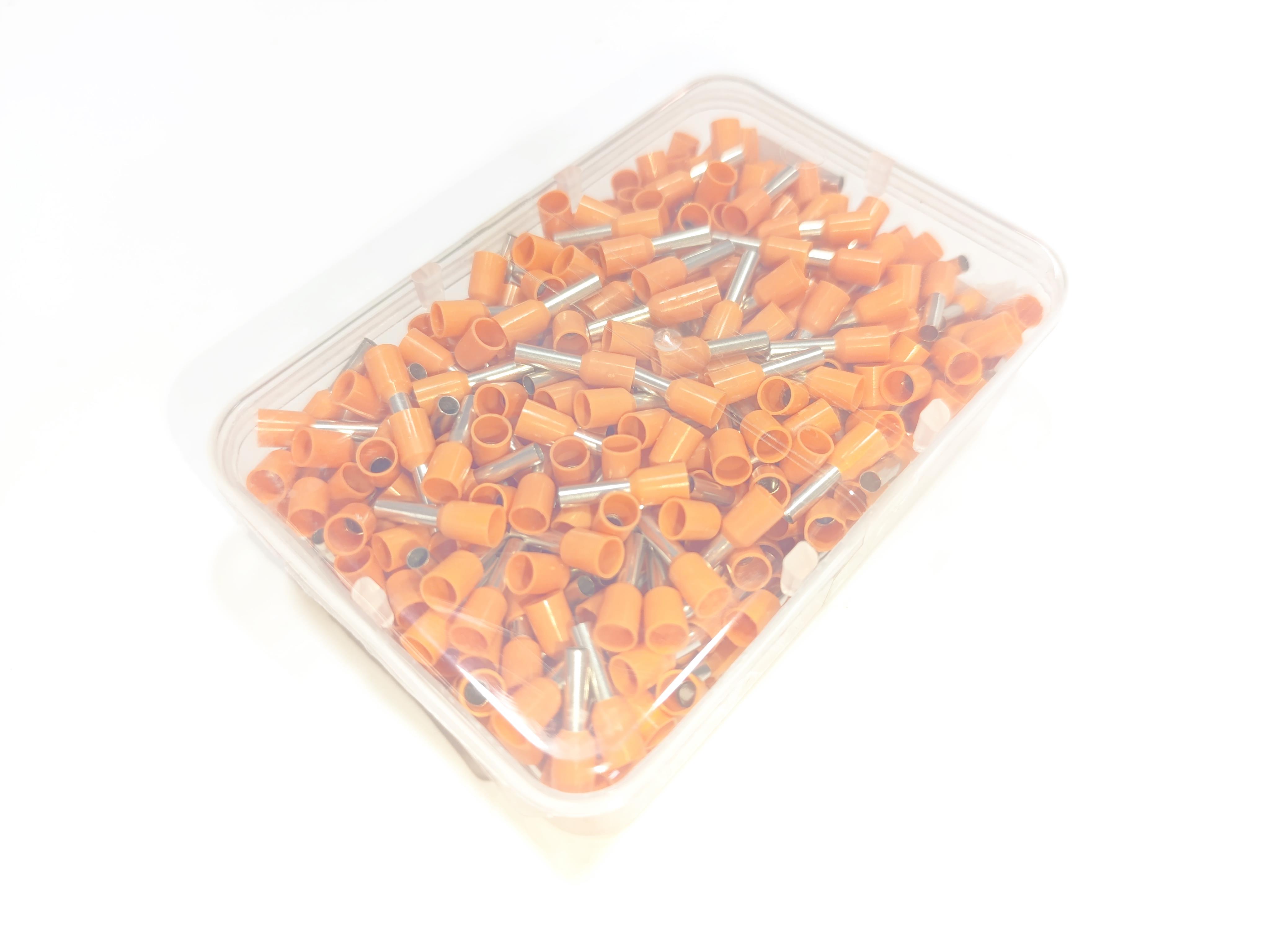 07.Cable Ferrules4mm Insulated Single Wire Ferrules – French Standard – Orange – Pack of 5004mm Insulated Single Wire Ferrules – French Standard – Orange – Pack of 500