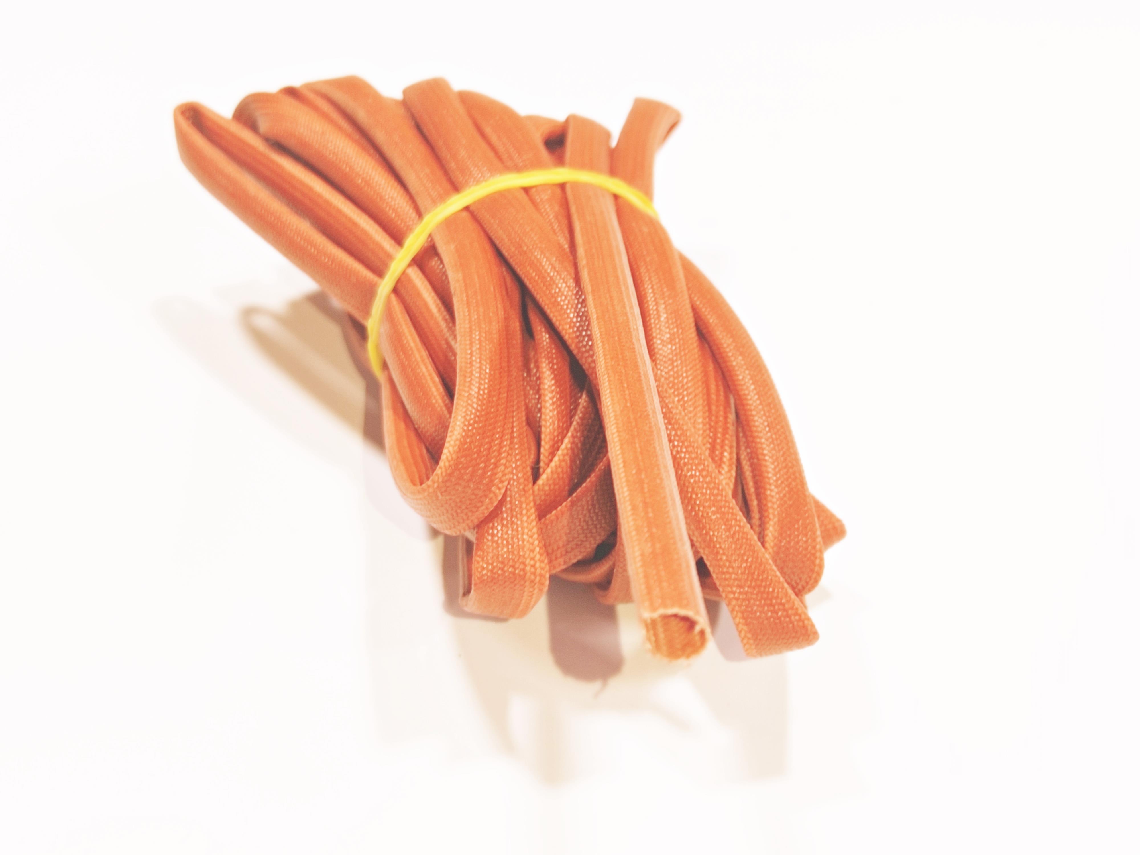 5mm H-Class Cam Elyaf Silikon İzoleli  Makaron - 5mm H-Class Silicone Coated Fiberglass Sleeve 