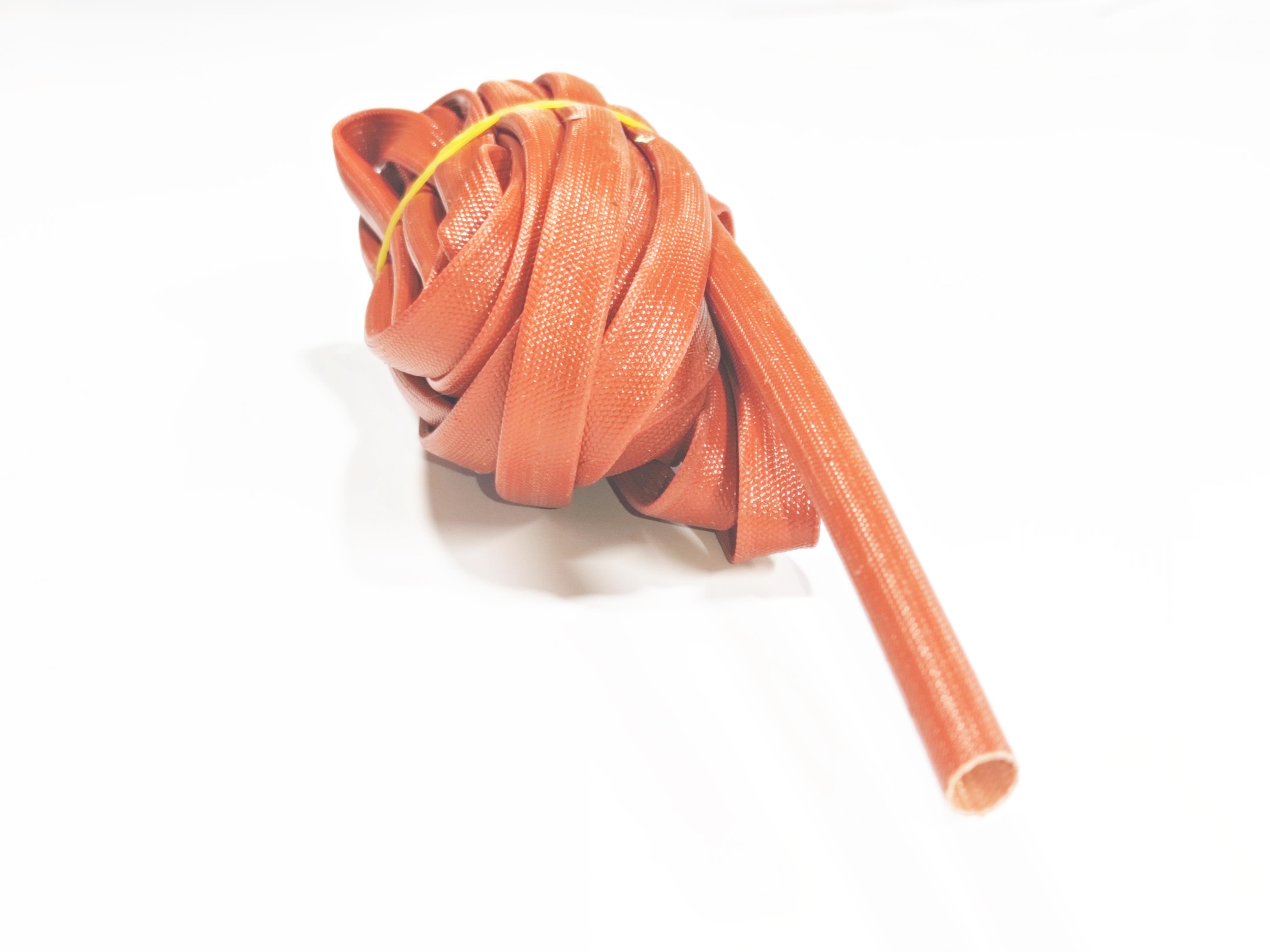 6mm H-Class Cam Elyaf Silikon İzoleli  Makaron - 6mm H-Class Silicone Coated Fiberglass Sleeve 