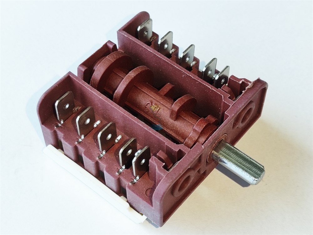 Built-In Oven Rotary Selector Switch 5+5 Polyamide Covered Brown 230V