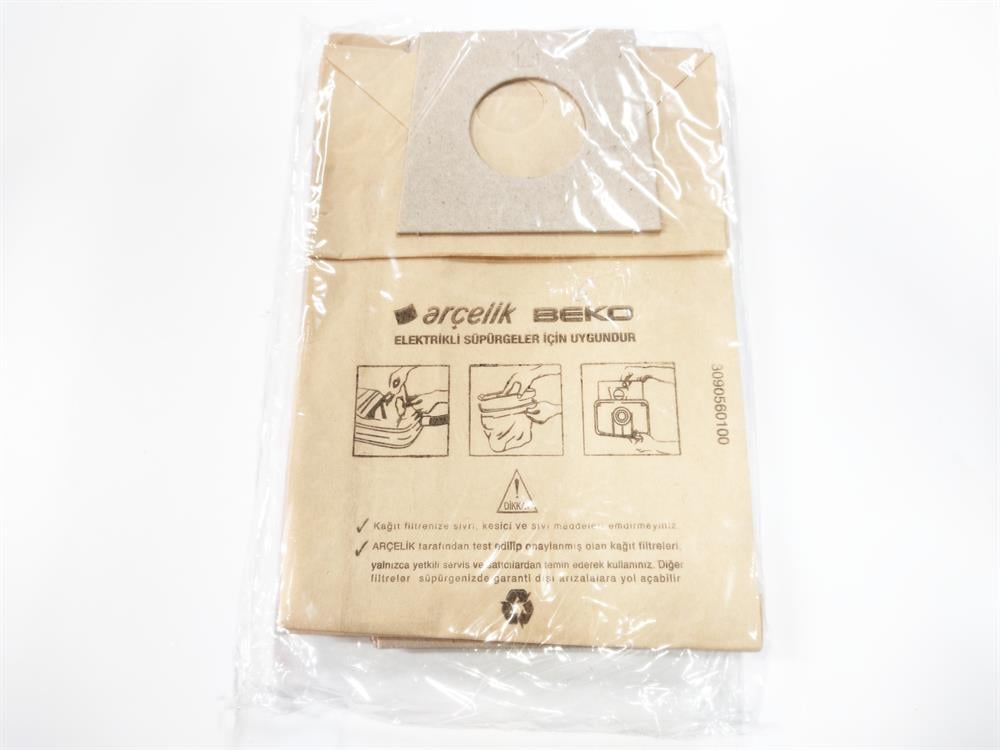 Vacuum Cleaner Paper Dust Bag (Pack of 10) Compatible with Arçelik Beko 941 Model