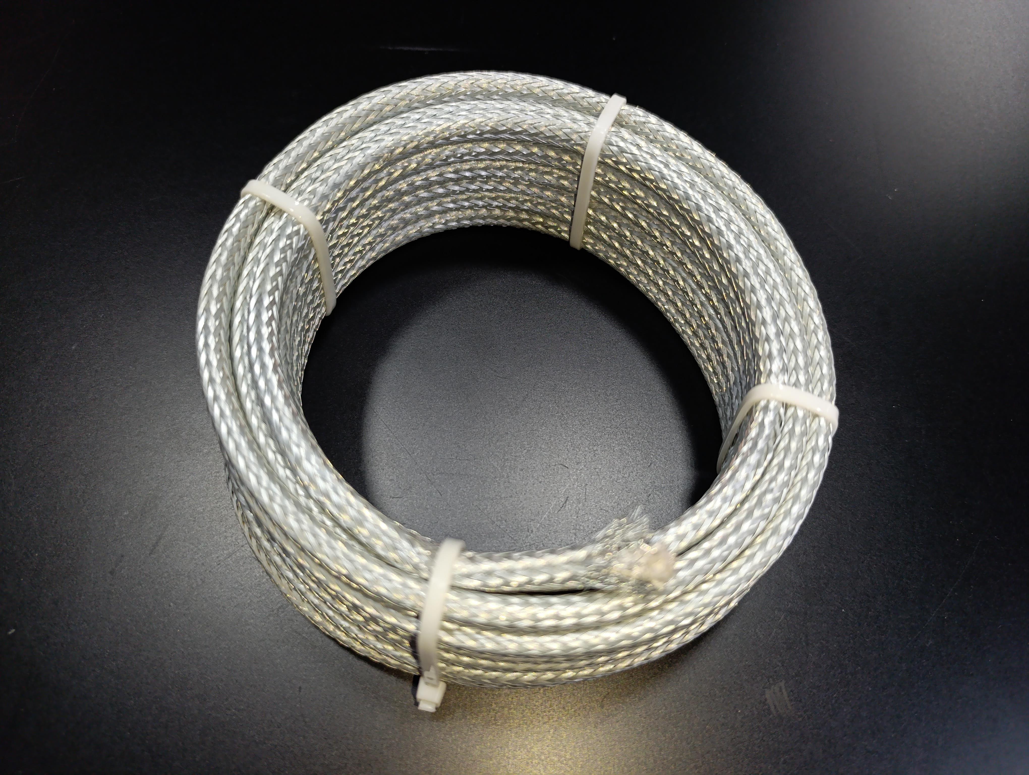 12.Industrial Process HeatersCuttable Fiberglass + Metal Braided Cable Heater – 125W/M – 230V – Max Temp: 325°C – 6 MetresCuttable Fiberglass + Metal Braided Cable Heater – 125W/M – 230V – Max Temp: 325°C – 6 Metres