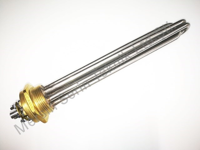 Q Quality (1mm) 1,5 Inch Head 4500W Three-Phase 230/380V Industrial Boiler Heating Elements / Heating Resistance 