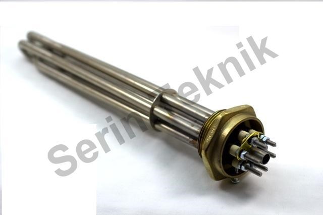 Q Quality (1mm) 1,5 Inch Head 7500W Three-Phase 230/380V Industrial Boiler Heating Elements / Heating Resistance 
