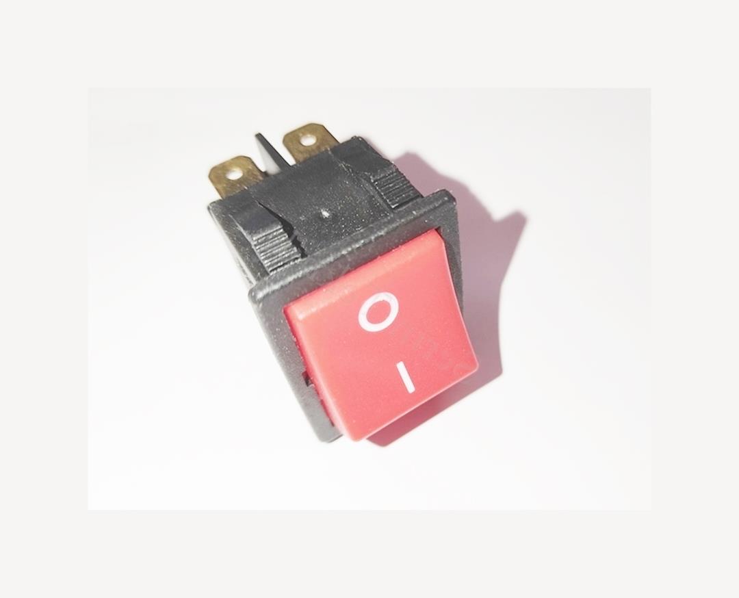 Wide Single On/Off Switch Power Strip without Light, Red, 230V 4-Socket Extension Lead