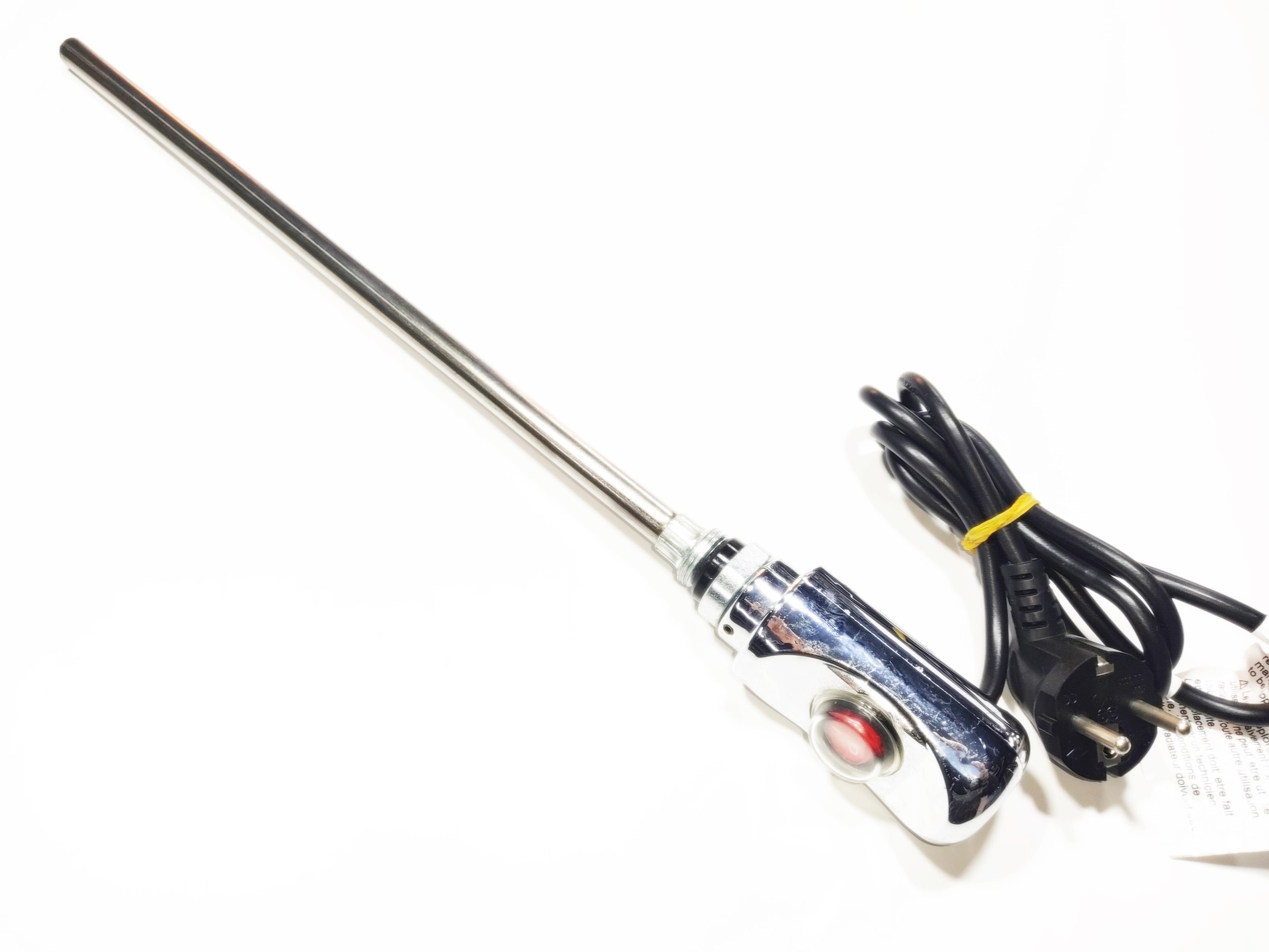 Towel Radiator Heater Resistors 600 W / 230 V / L:550 MM, Chrome, On/Off Switch, HP03