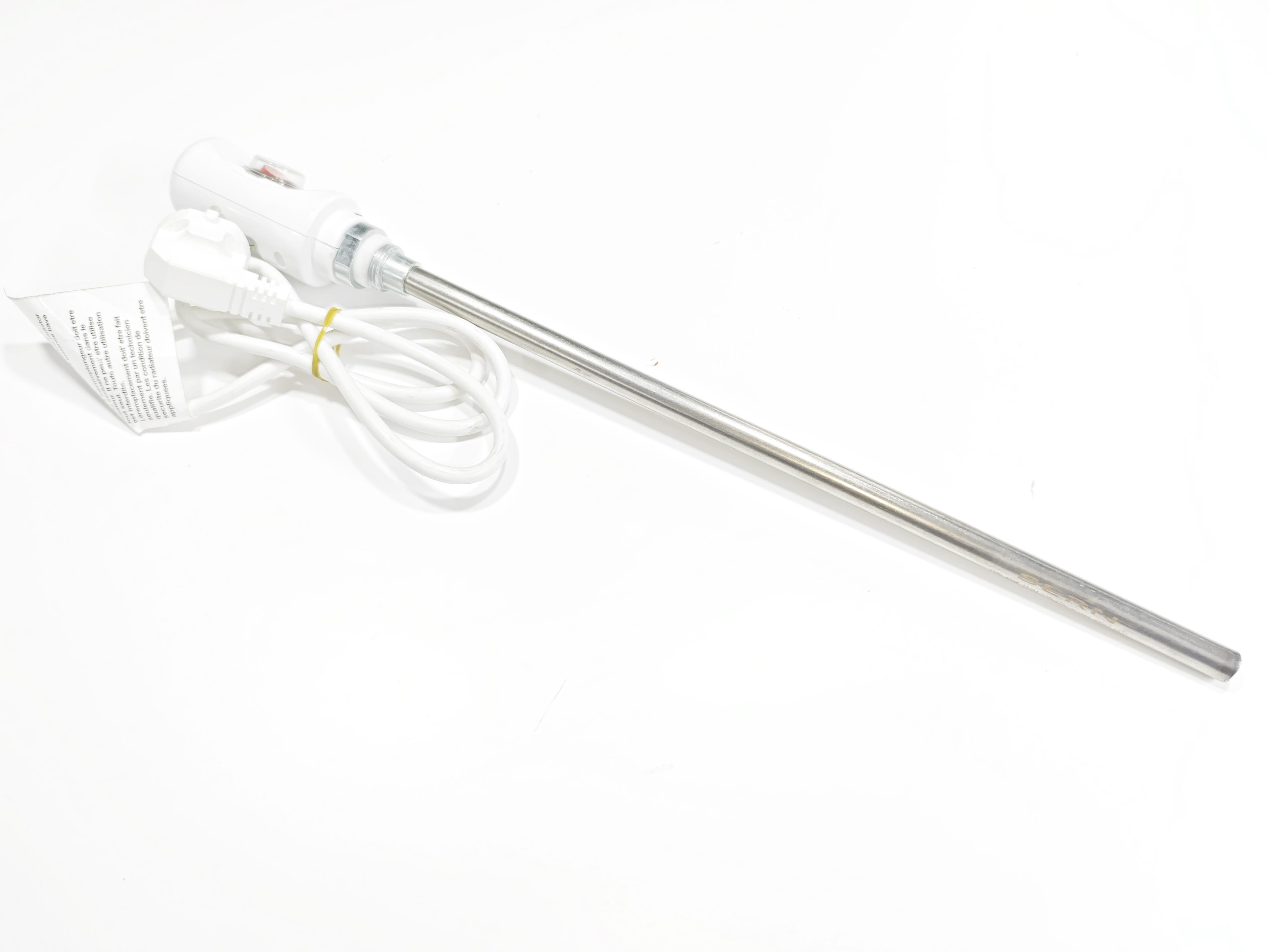 Havlupan Isıtıcı Rezistans 300W / 230V / L:350MM, Beyaz, On/Off Anahtar, HP03 Model - Towel Radiator Heater Resistors 300W / 230V / L:350MM, White, On/Off Switch, HP03
