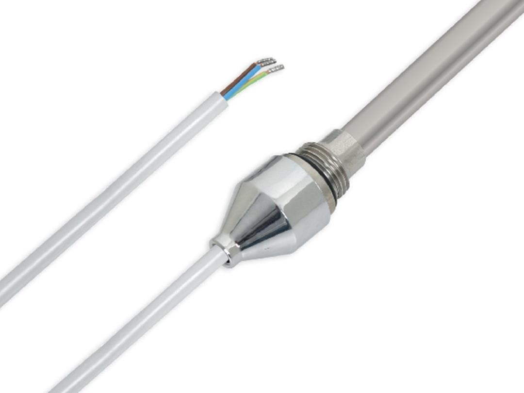 Towel Radiator Heater Resistance  400 W / 230 V / L: 370 mm, Chrome Cover, 110cm TTR Gray Cable, Without Plug HP01