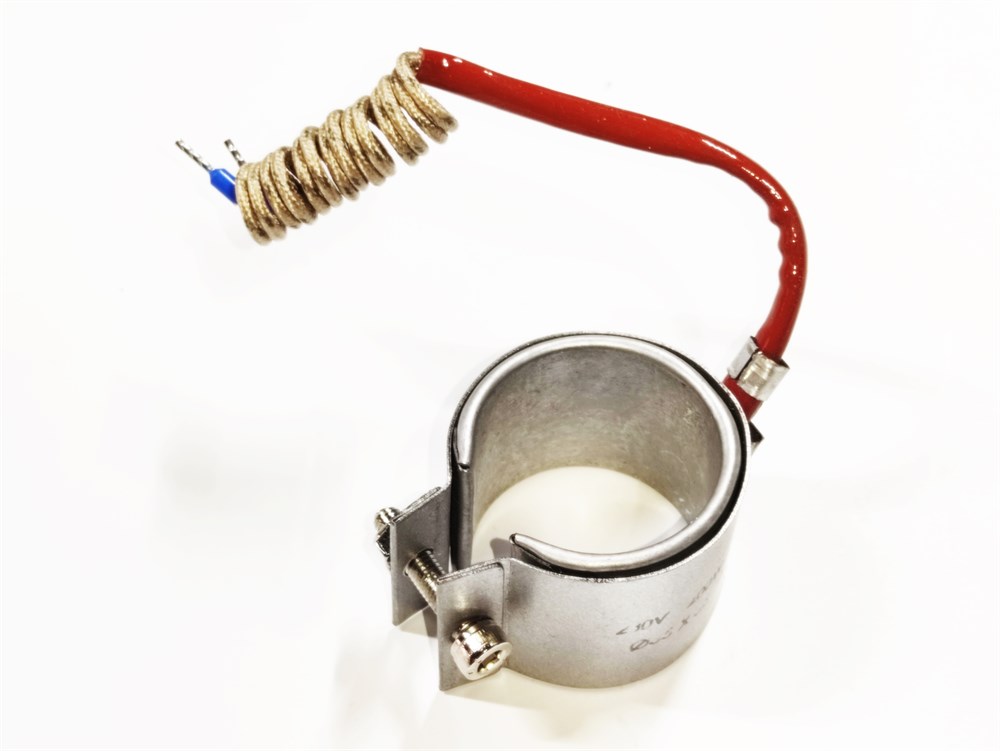 Clamping Nozzle Heater Heating Element 35mm Diameter - 35mm Length - 200W - 220V Armored Cable