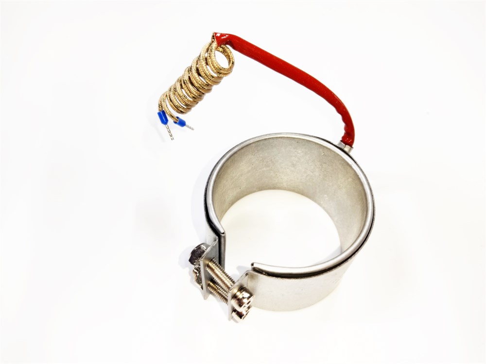Clamp Nozzle Heater Heating Element 60mm Diameter - 45mm Length - 425W - 220V Armored Cable