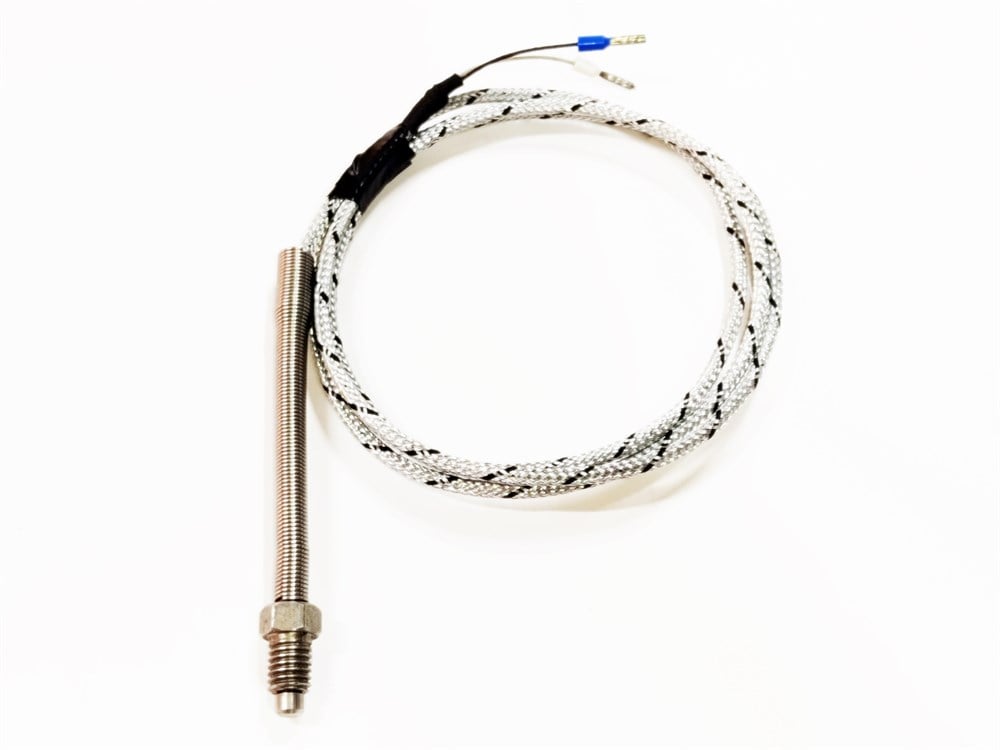 J Type M6 Thermocouple with Union and 1-Meter Cable