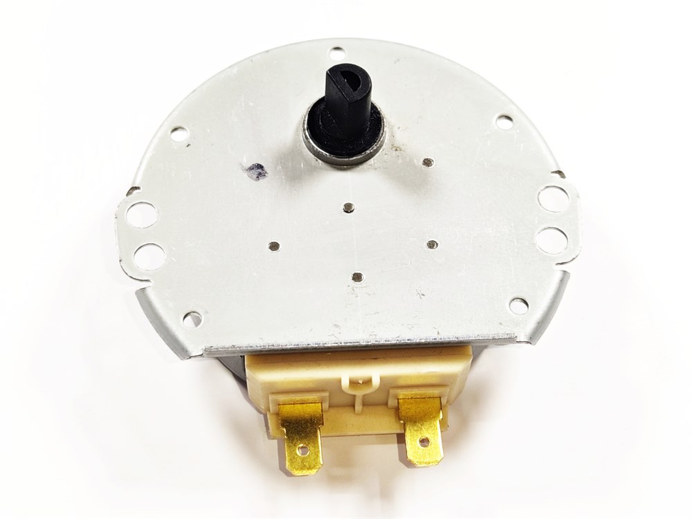 Microwave Synchronous Motor 220V 3W 5/6 RPM – Compact Model for Turntable Plate