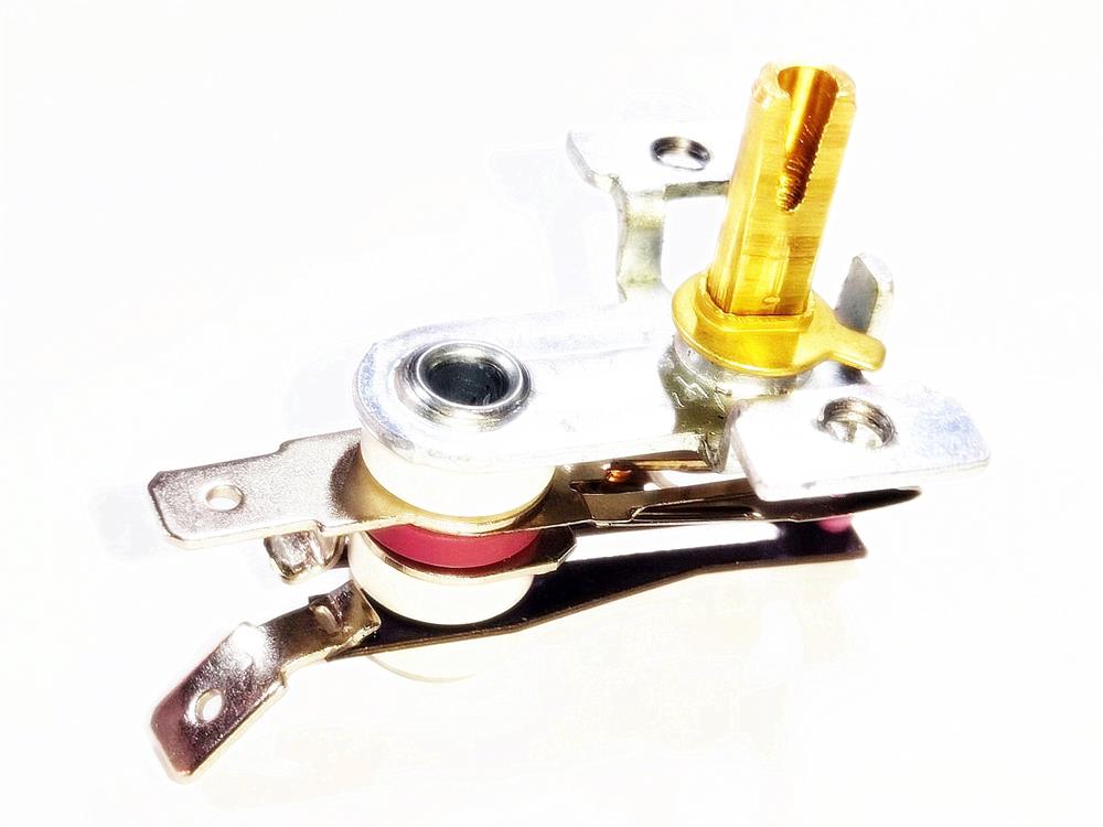 Sern Bimetal Finned Heat Thermostat for Cookers and Radiators, Flat Socket Type, 10A 230V, 250°C