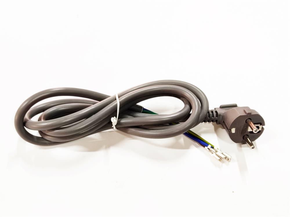 Samovar, Toaster, Fryer and Oven Power Cable 1.6m 3×1.5mm² Grey 230V