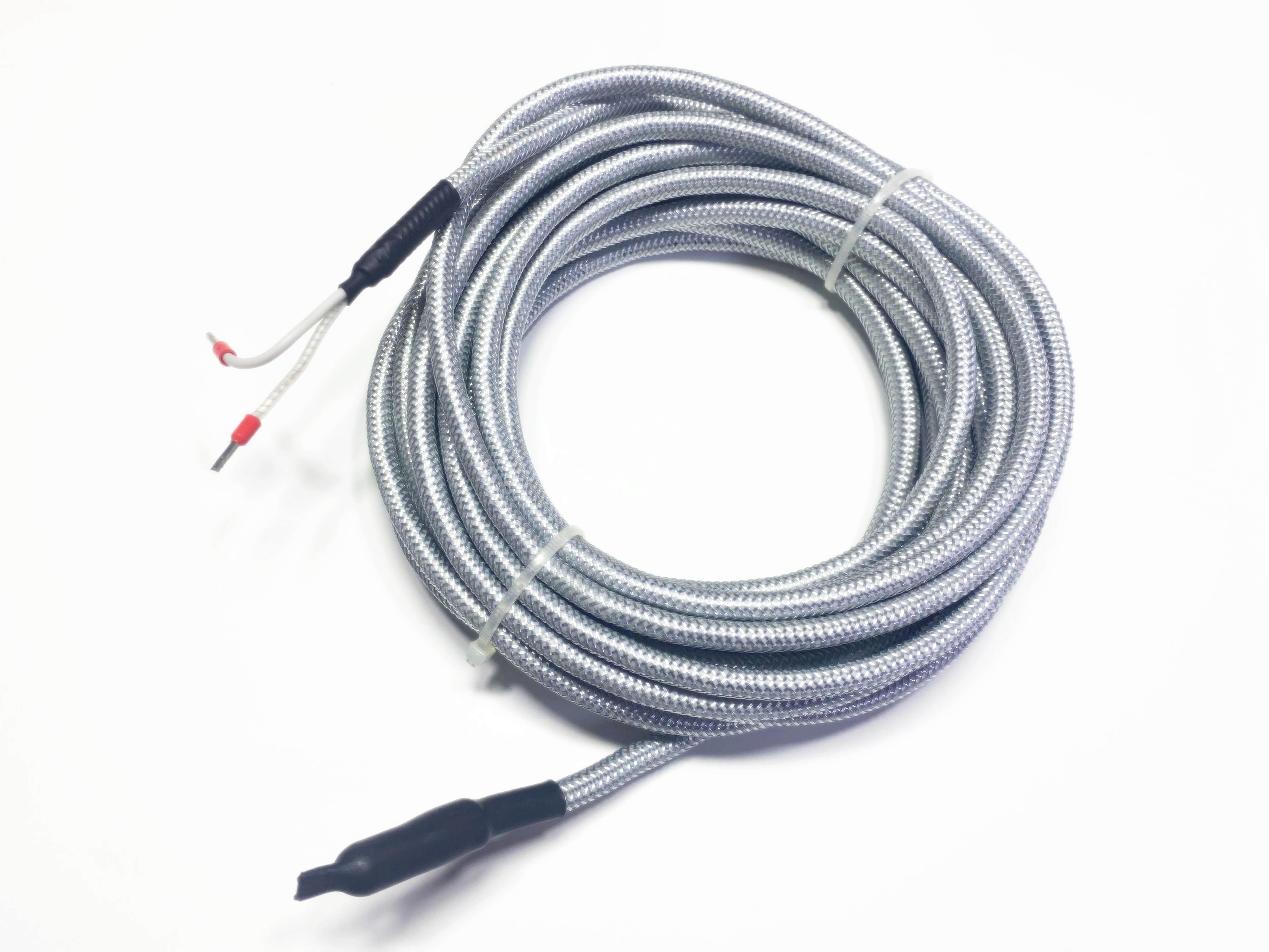 12.Industrial Process HeatersSERN Silicone Heating Cable with Metal Braid – 6m Heating Zone + 1m Cold Zone – 300W 230VSERN Silicone Heating Cable with Metal Braid – 6m Heating Zone + 1m Cold Zone – 300W 230V
