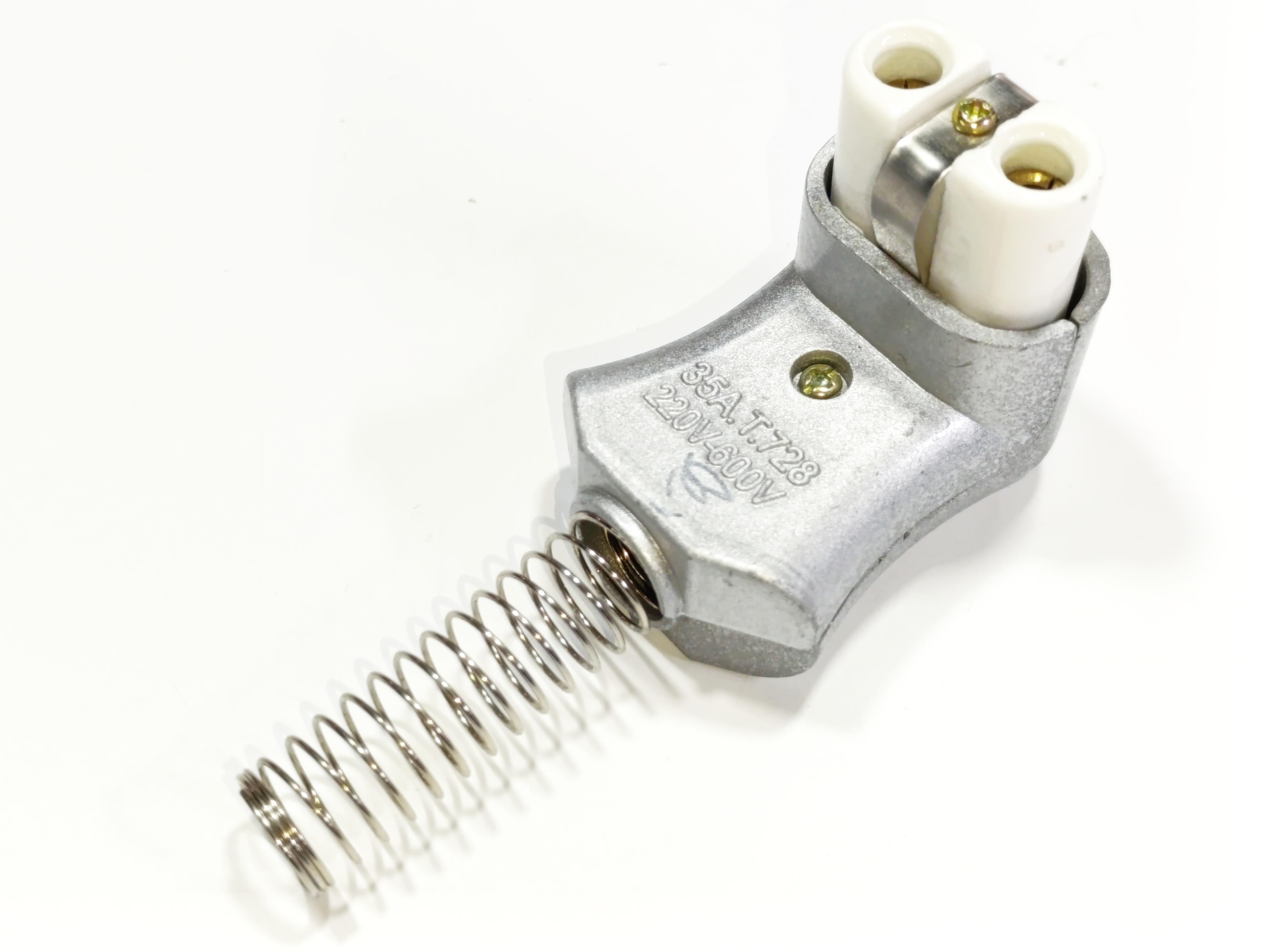 09.Industrial Plugs and SocketsTYP-YA-2-AL Industrial Side-Type Male Plug – Aluminum/Ceramic Body, 400°C, 35A 220–600VTYP-YA-2-AL Industrial Side-Type Male Plug – Aluminum/Ceramic Body, 400°C, 35A 220–600V