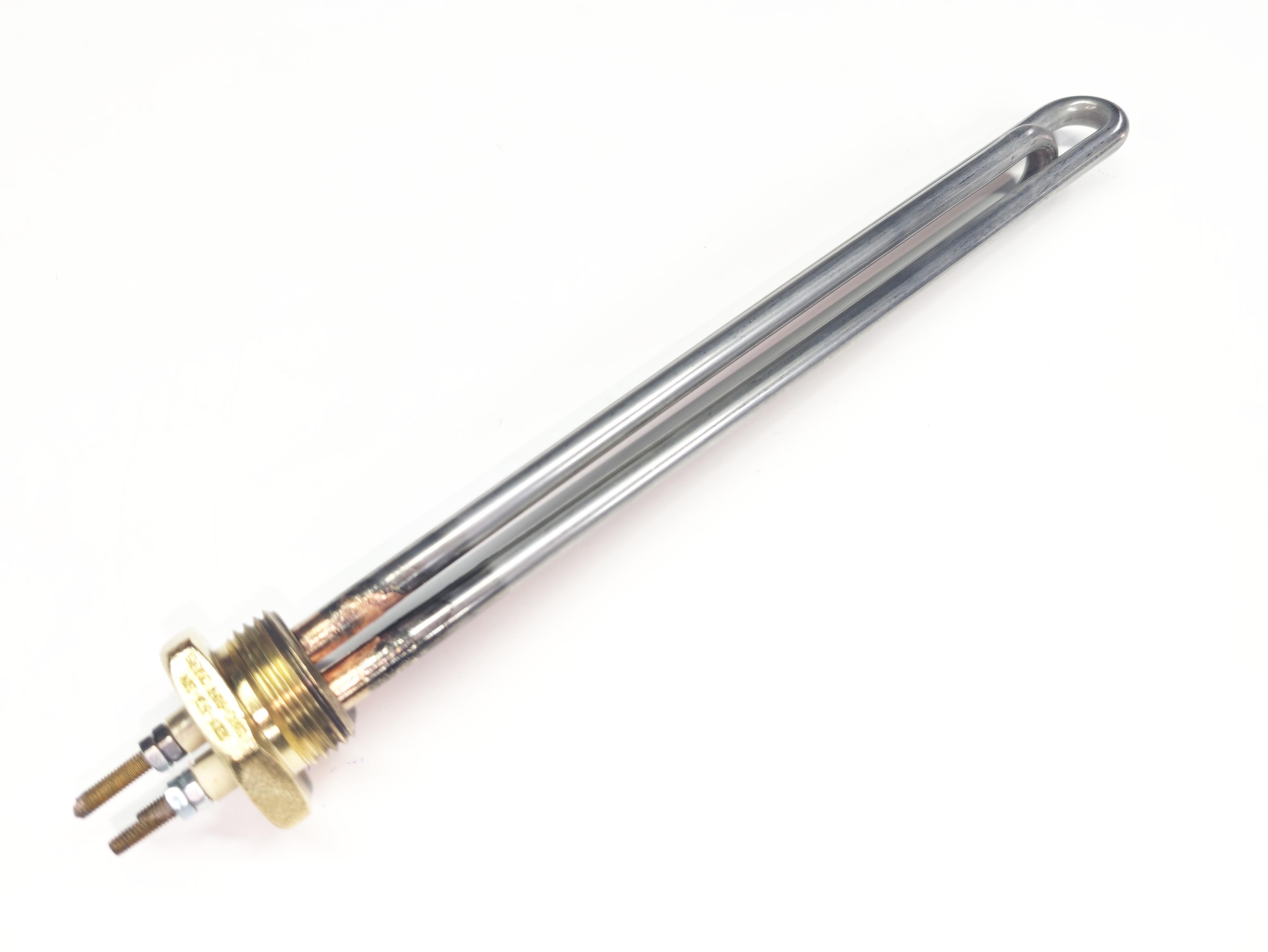 01.Chrome 304 Quality Resistors1'' BSP 2x2500W 230V SERN Immersion Heater Element CR304 Dual Rod 30cm1'' BSP 2x2500W 230V SERN Immersion Heater Element CR304 Dual Rod 30cm
