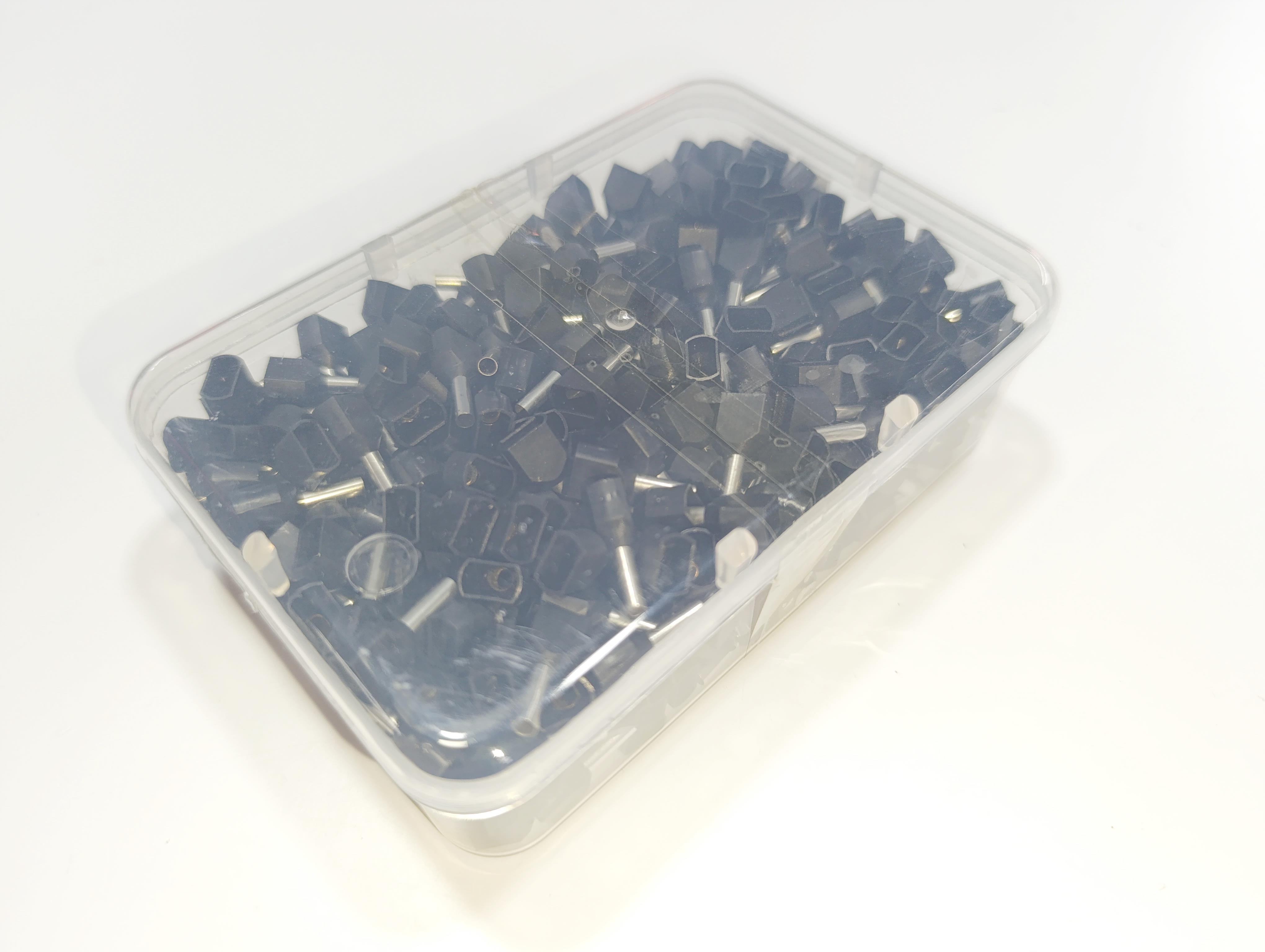 07.Cable Ferrules1.5mm Twin Entry Insulated Wire Ferrules – French Standard – Black – Pack of 5001.5mm Twin Entry Insulated Wire Ferrules – French Standard – Black – Pack of 500