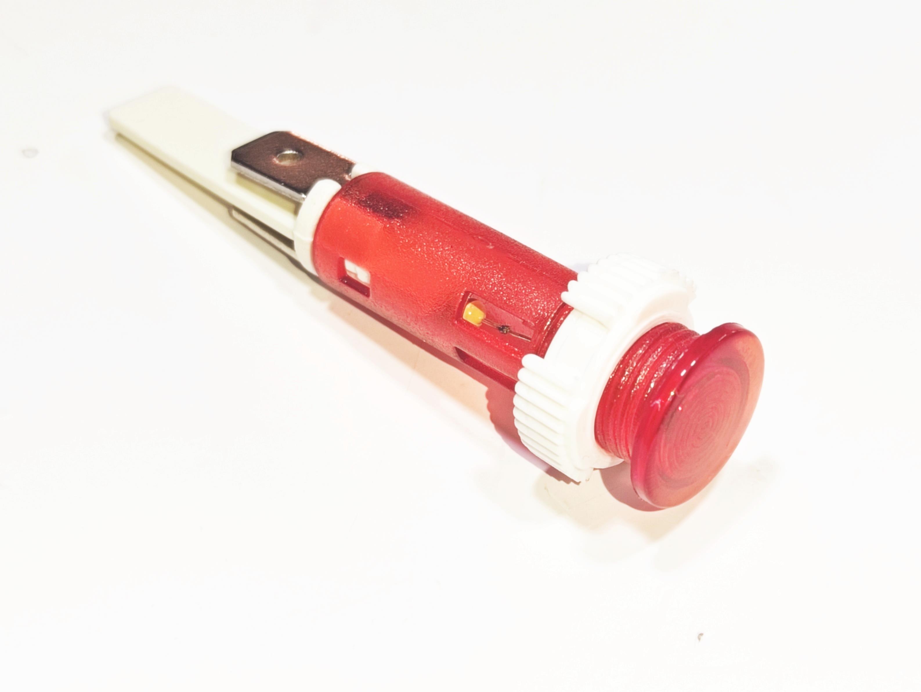 10mm Kırmızı Somunlu Sinyal Lambası 