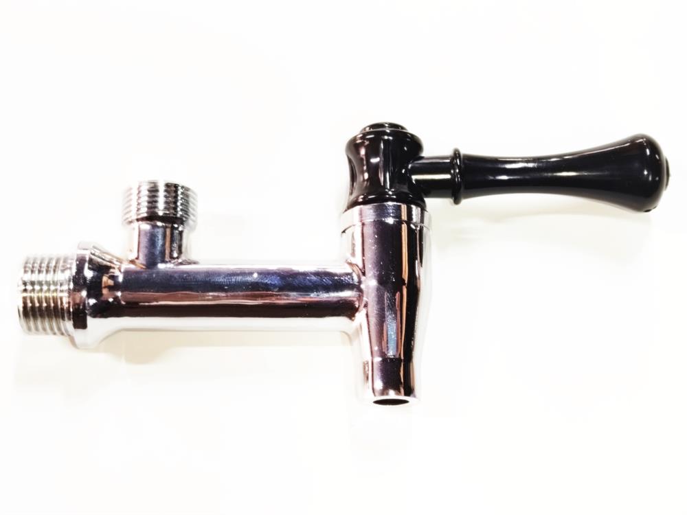 1/2'' Rear-Thread Twist-Type Metal Coffee Urn Tap with 3/8'' Mushroom-Type Sight Glass Port – Heat-Resistant