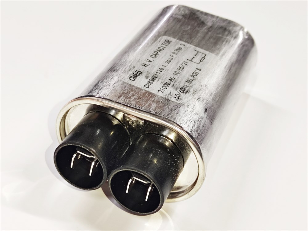 1.2µF 2100VAC Microwave Capacitor – Aluminum, 50/60Hz High Voltage Replacement Part