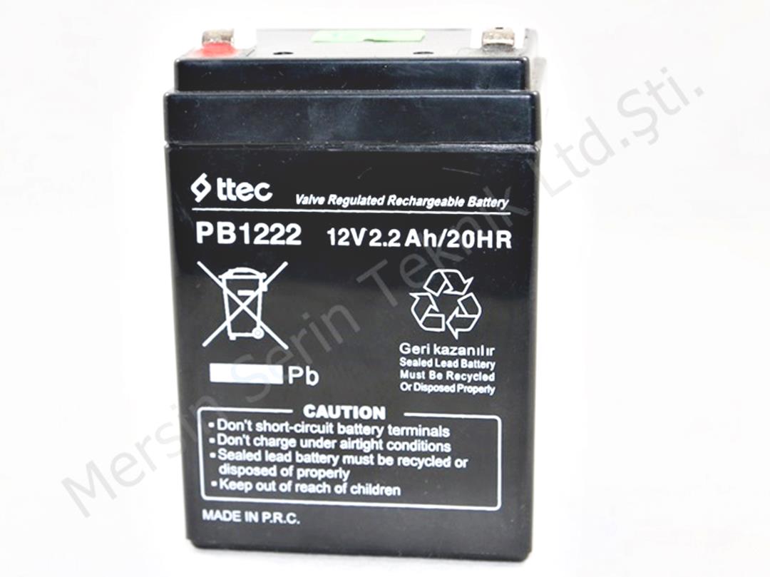 12 Volt DC 2,2 Amper Kuru Akü