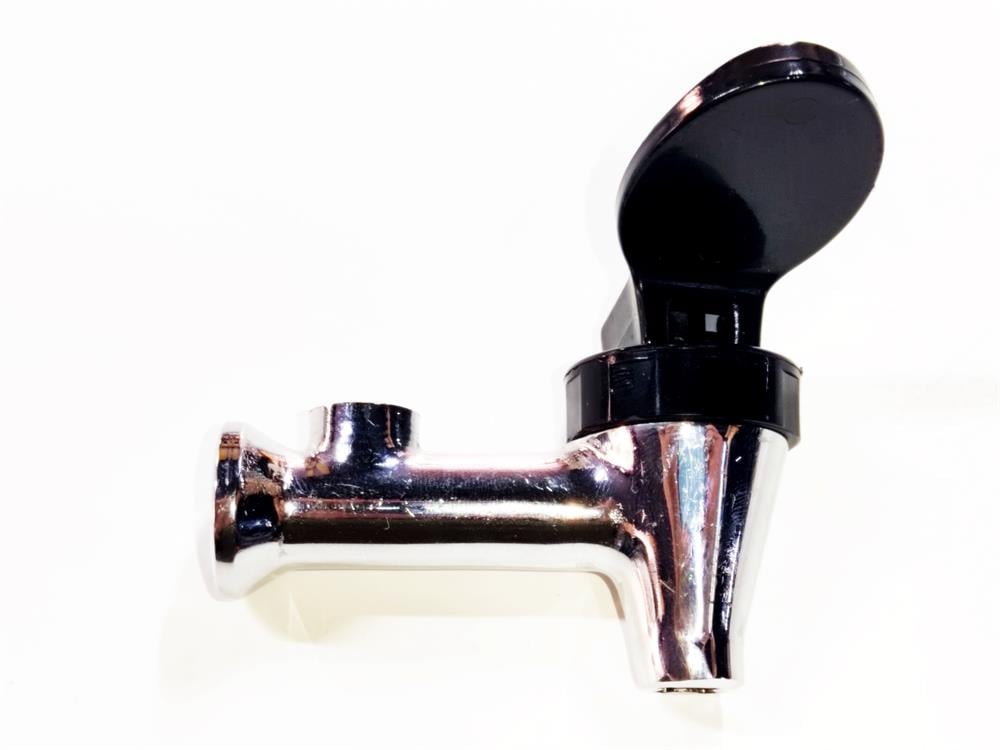 12x1mm Rear-Thread Push-Type Metal Tap with 12x1mm Indicator Port – Compatible with Samovars and Water Boilers