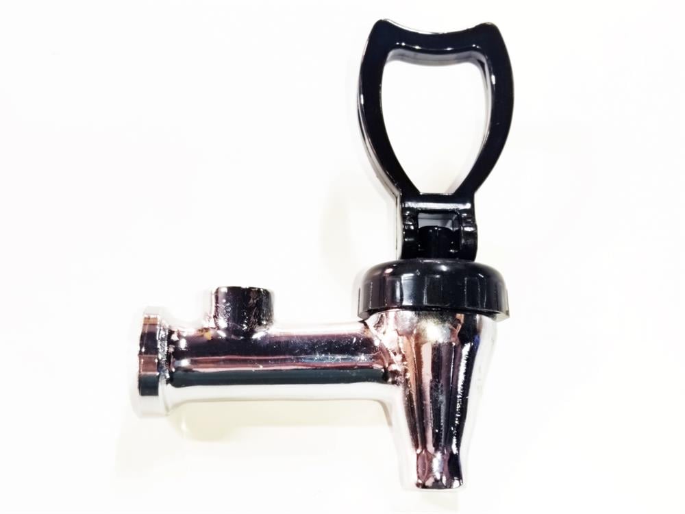 12x1mm Rear-Thread Push-Type Metal Tap with 12x1mm Indicator Outlet – For Samovars and Tea Boilers