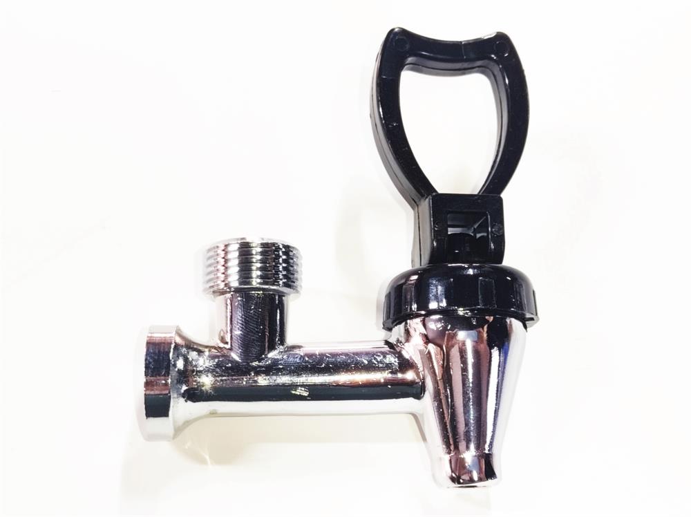 12x1mm Rear-Thread Push-Type Metal Tap with 20x1.5mm Mushroom-Type Indicator Port – For Samovars and Tea Boilers