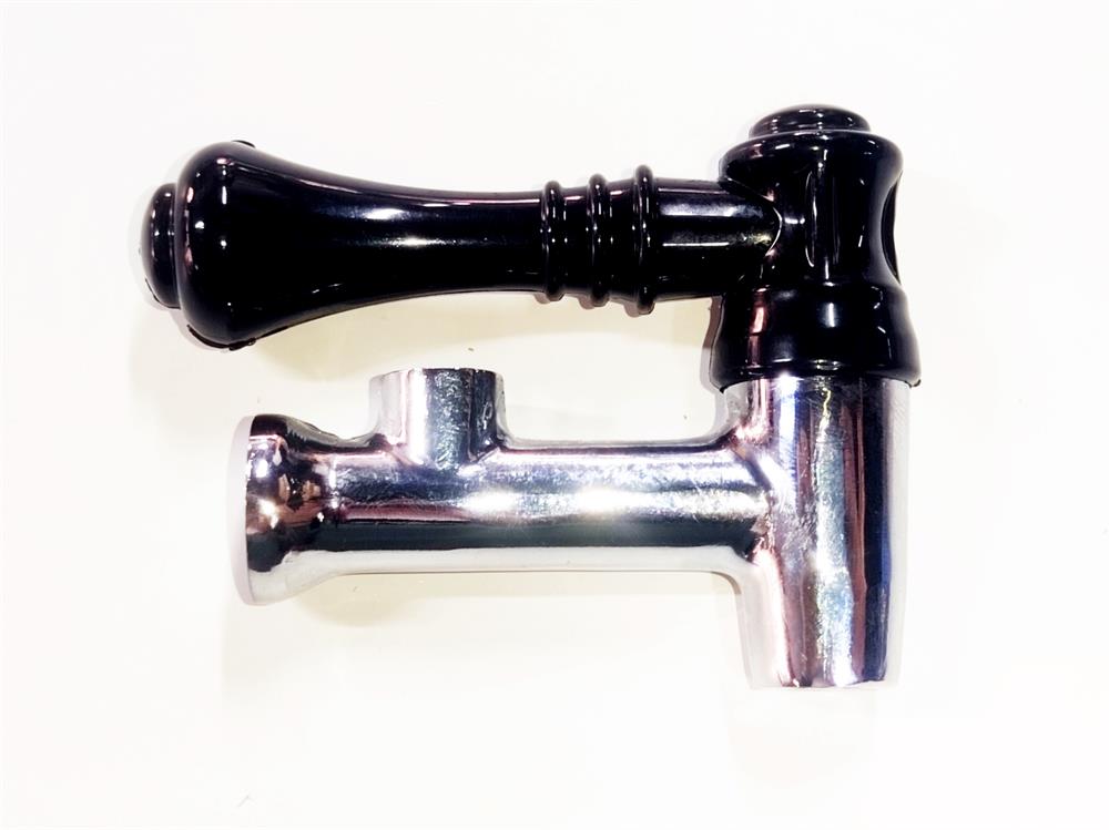 12x1mm Rear-Thread Samovar Tap with 12x1mm Indicator Outlet – Metal Body – Twist Handle