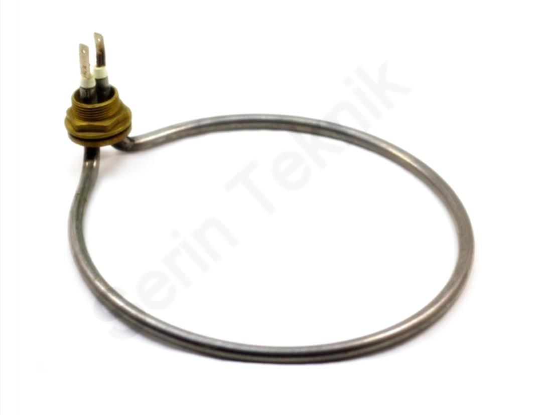 Single Loop Heating Element with Union for Samovar Tea Maker 1500W 230V CR304 Stainless Steel