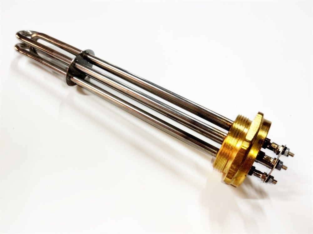 2 Inch Head 304Cr 4500W 230/380V 30cm Three-Phase Industrial Heating Elements / Heating Resistance
