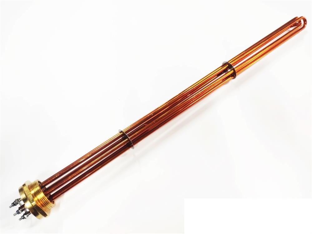 2 Inch Copper 15KW 380V 90cm Three Phase Industrial Heating Element
