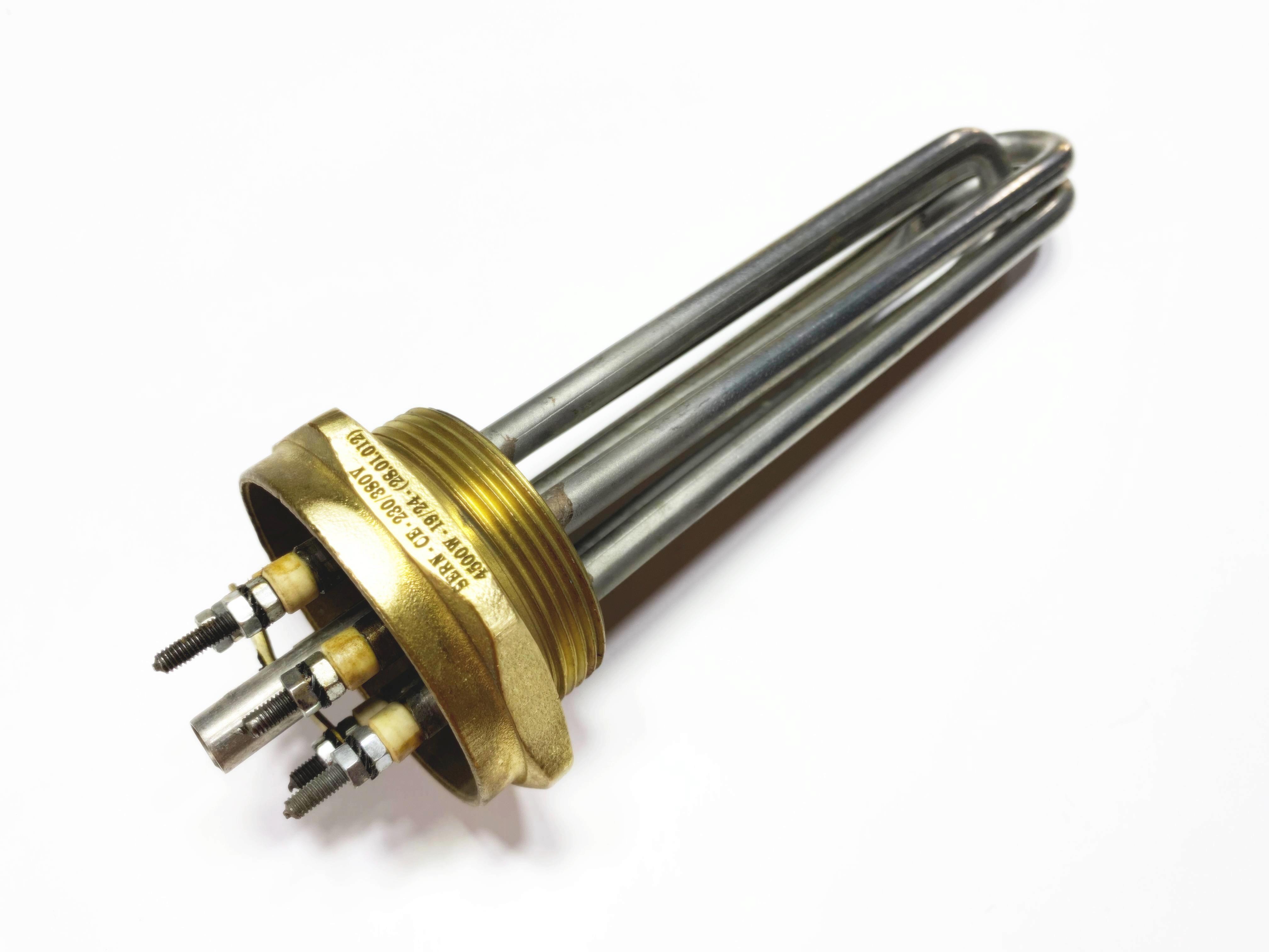 01.Chrome 304 Quality Resistors2 inch Head 304Cr 4500W 230/380V 20cm Three-Phase Industrial Heating Elements / Heating Resistance2 inch Head 304Cr 4500W 230/380V 20cm Three-Phase Industrial Heating Elements / Heating Resistance