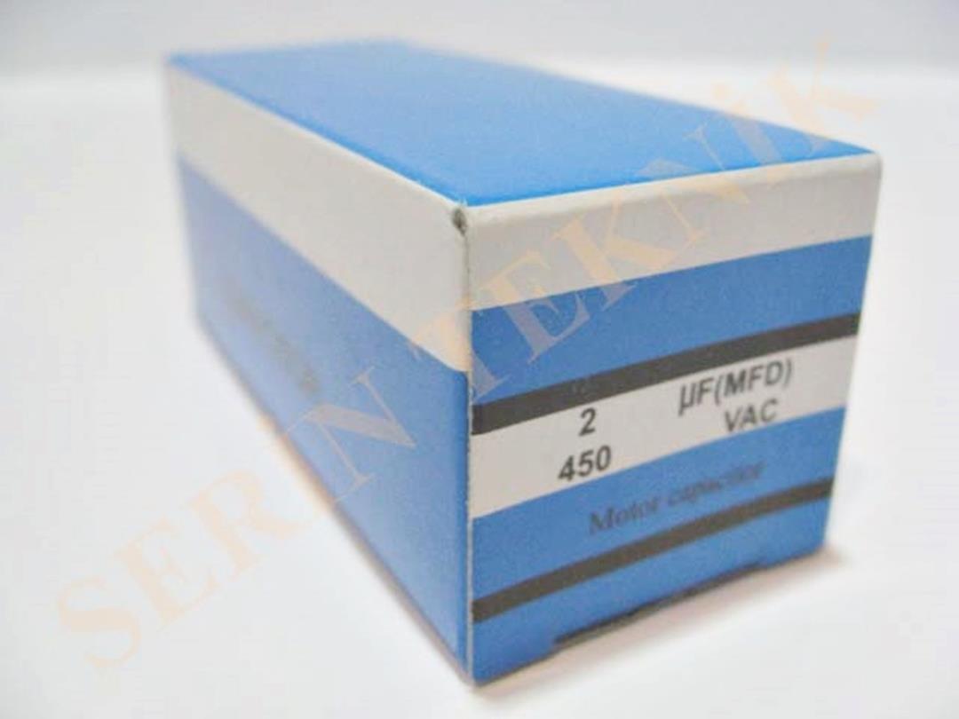 2 Mikrofarad 450V AC Daimi Devre Kondansatörü
