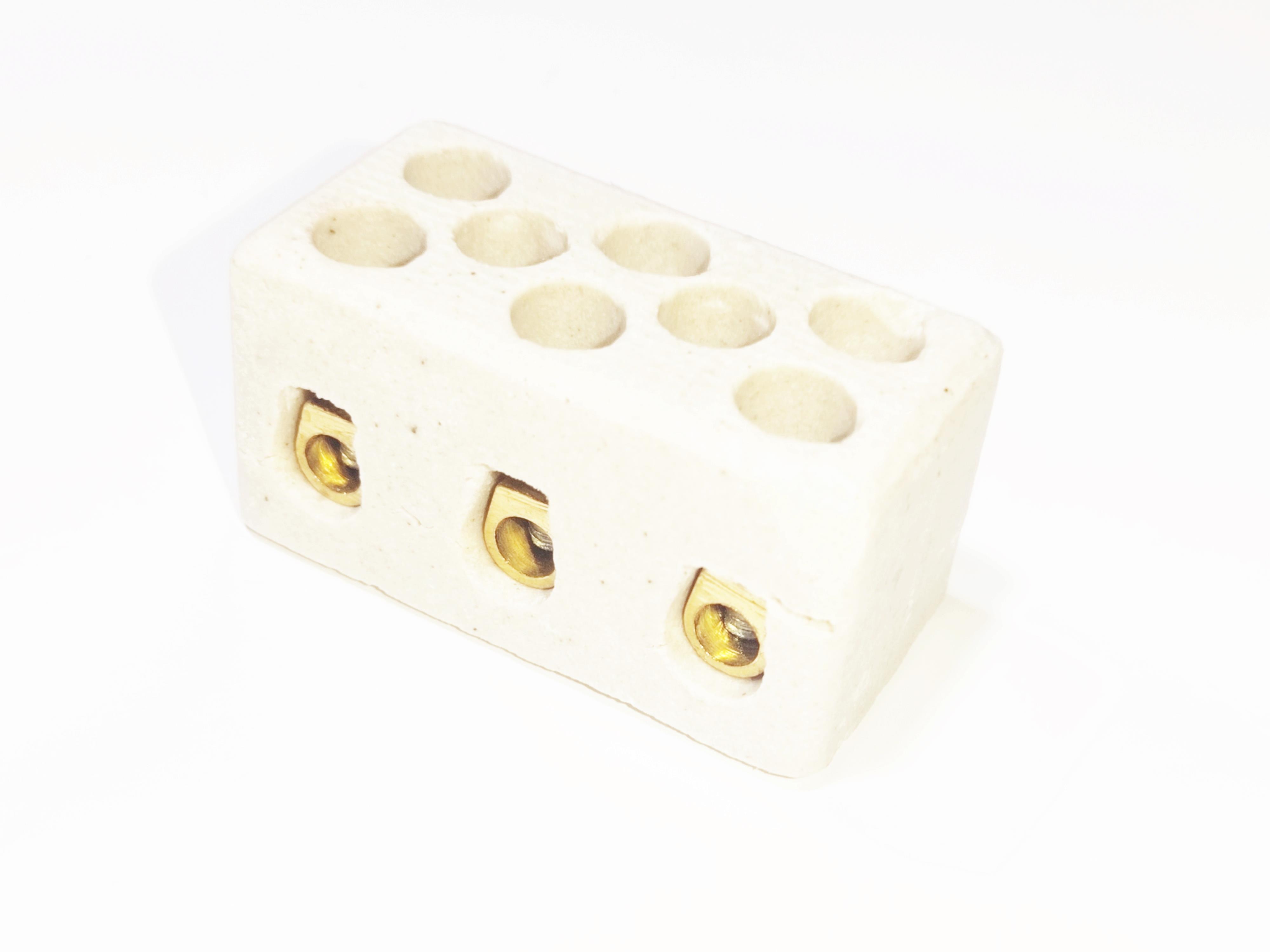 2 No Triple Non-Flammable Porcelain Terminal Block