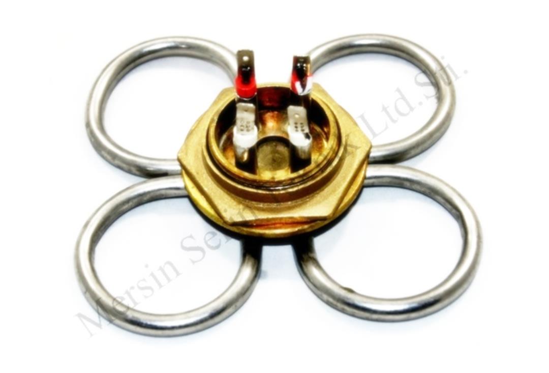Two-Stage Clover Model Heating Element for Samovar 2000W 230V CR304 Stainless Steel