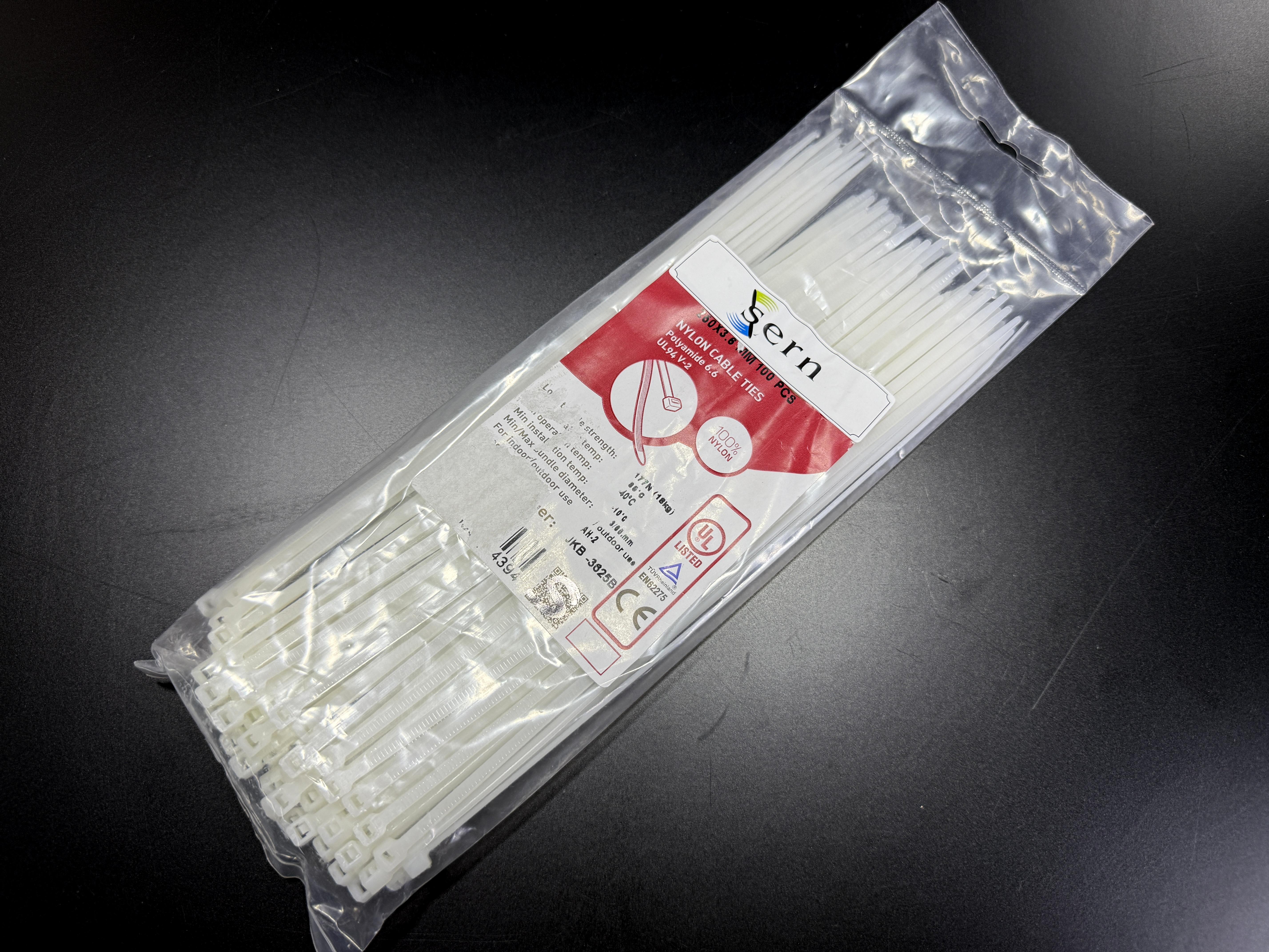 06. Cable Ties and Accessories25cm Standard White Cable Ties – 3.6mm Width Heavy-Duty Plastic Zip Ties – Pack of 10025cm Standard White Cable Ties – 3.6mm Width Heavy-Duty Plastic Zip Ties – Pack of 100