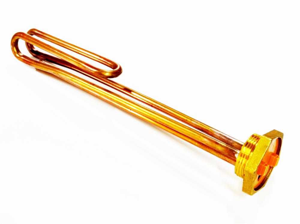 Sern 30cm 3000W Copper Solar Water Heater Element – 1-1/4 Inch Thread | 230V | Curved Shape | Non-Thermostatic