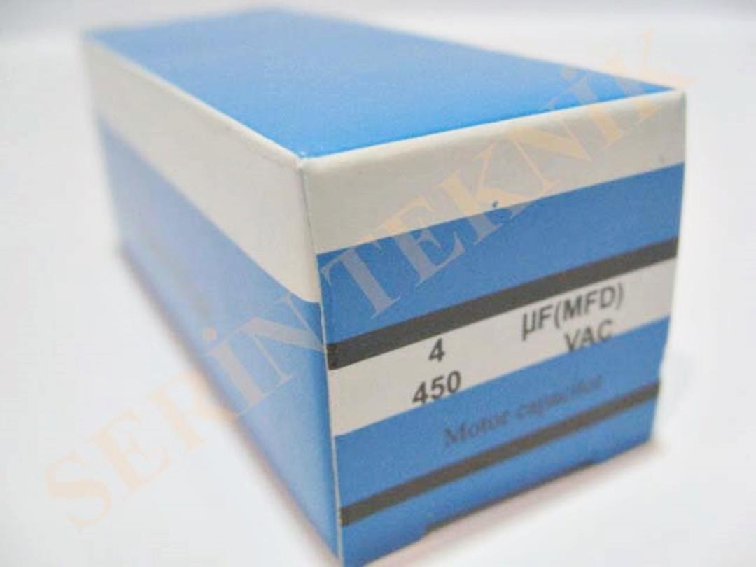 4 Mikrofarad 450V AC Daimi Devre Kondansatörü