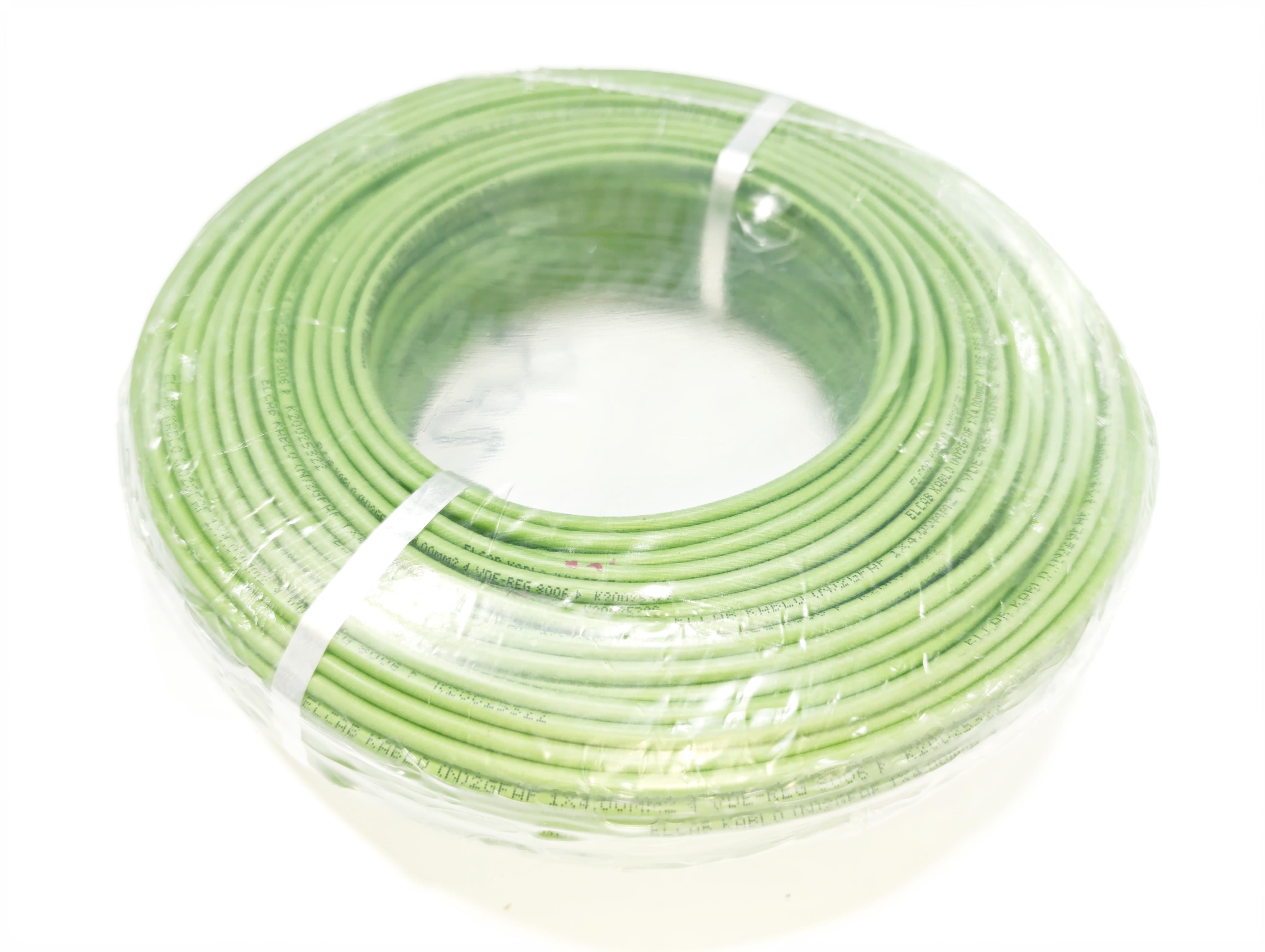 4mm Yanmaz Silikon Kablo TTR Yeşil Renk 