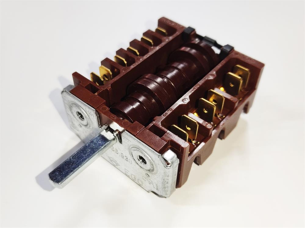 EGO Rotary Selector Switch 6+6 4-Position 46.23966.930 with Thermostat Socket