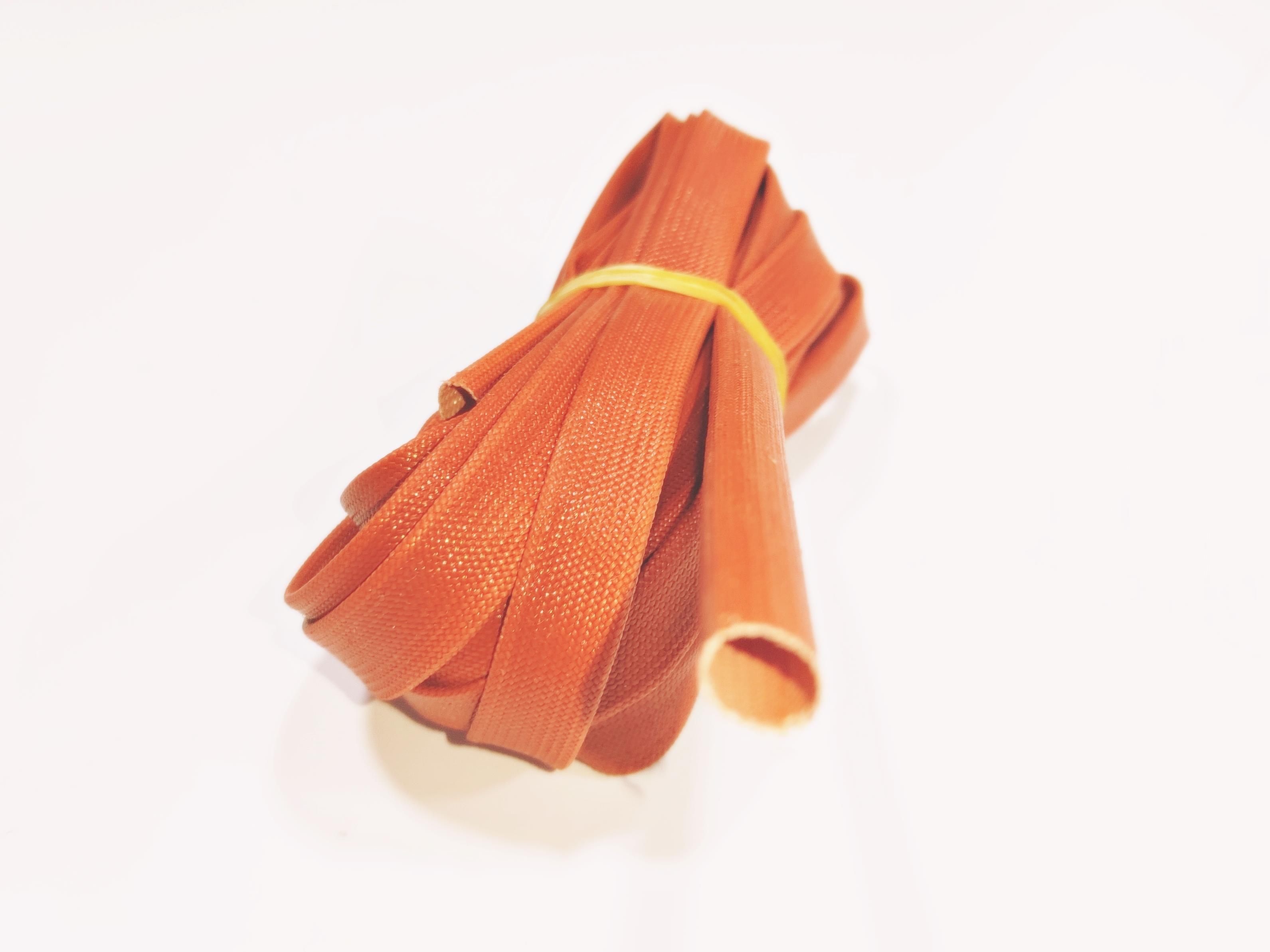 7mm H-Class Cam Elyaf Silikon İzoleli  Makaron - 7mm H-Class Silicone Coated Fiberglass Sleeve 